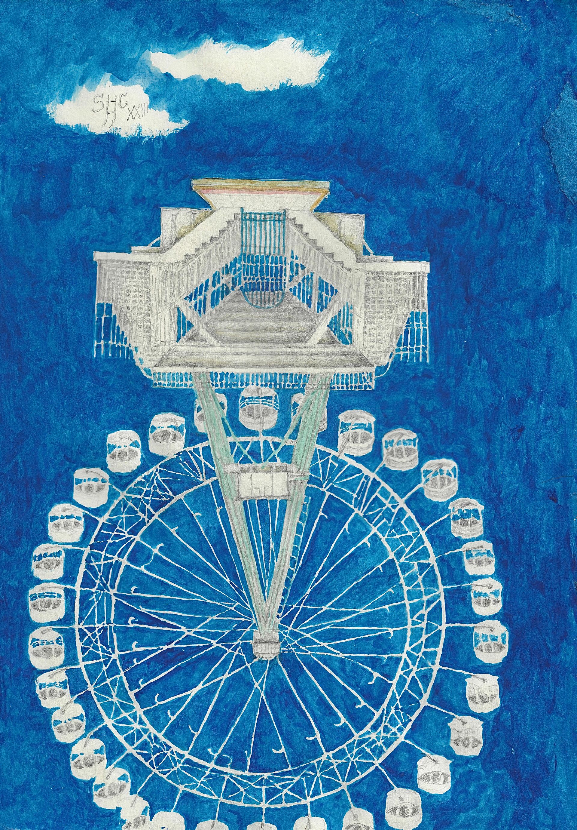 Егор Щаблыкин (Авторская графика - 
                  21 x 29 см) Графическая серия "Воздушные замки"