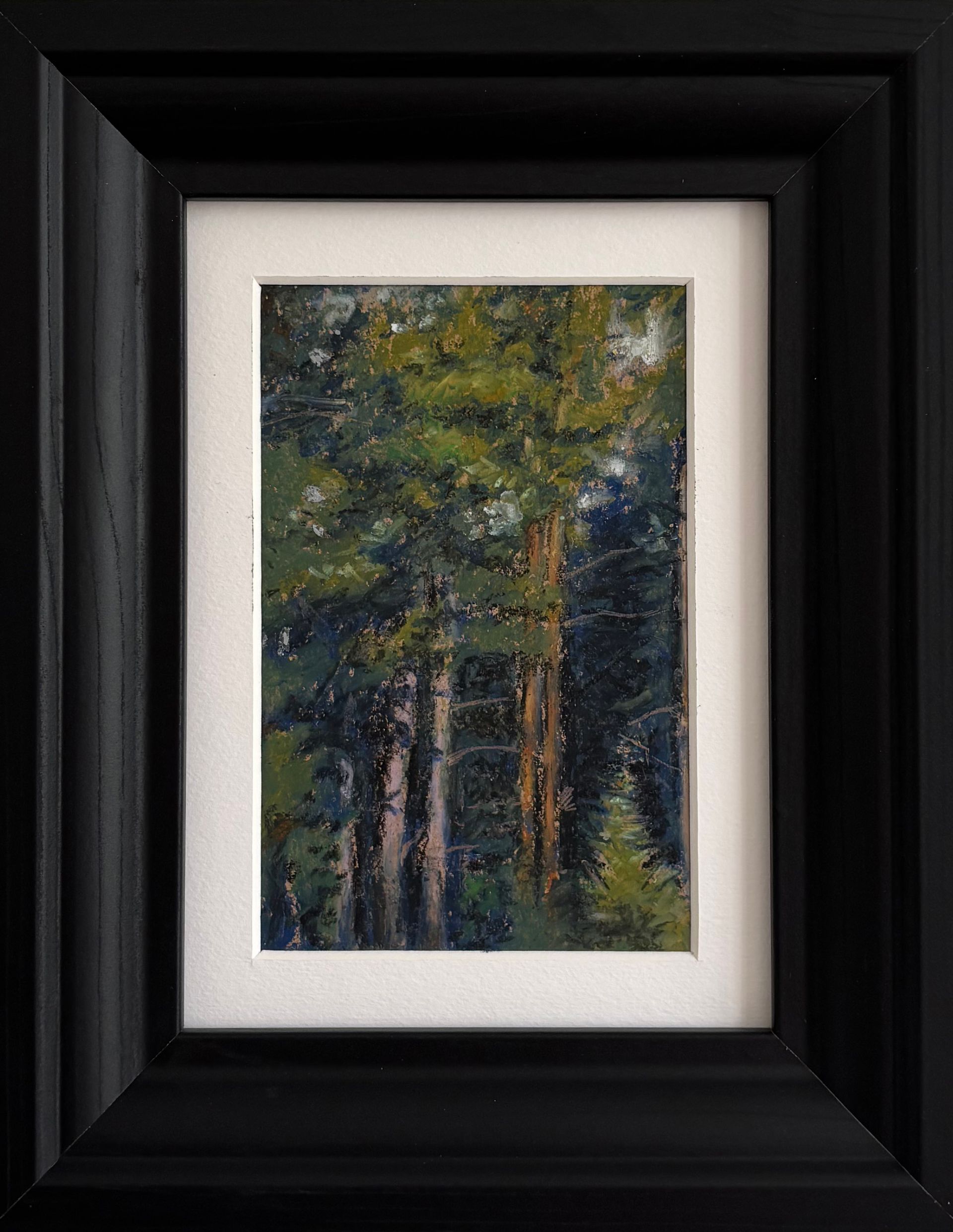 Елена Емельянова (Авторская графика - 
                  20 x 25 см) О густом лесе