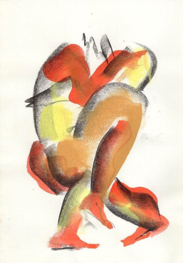 Тася Василькова (Авторская графика - 
                  21 x 29.7 см) Танец