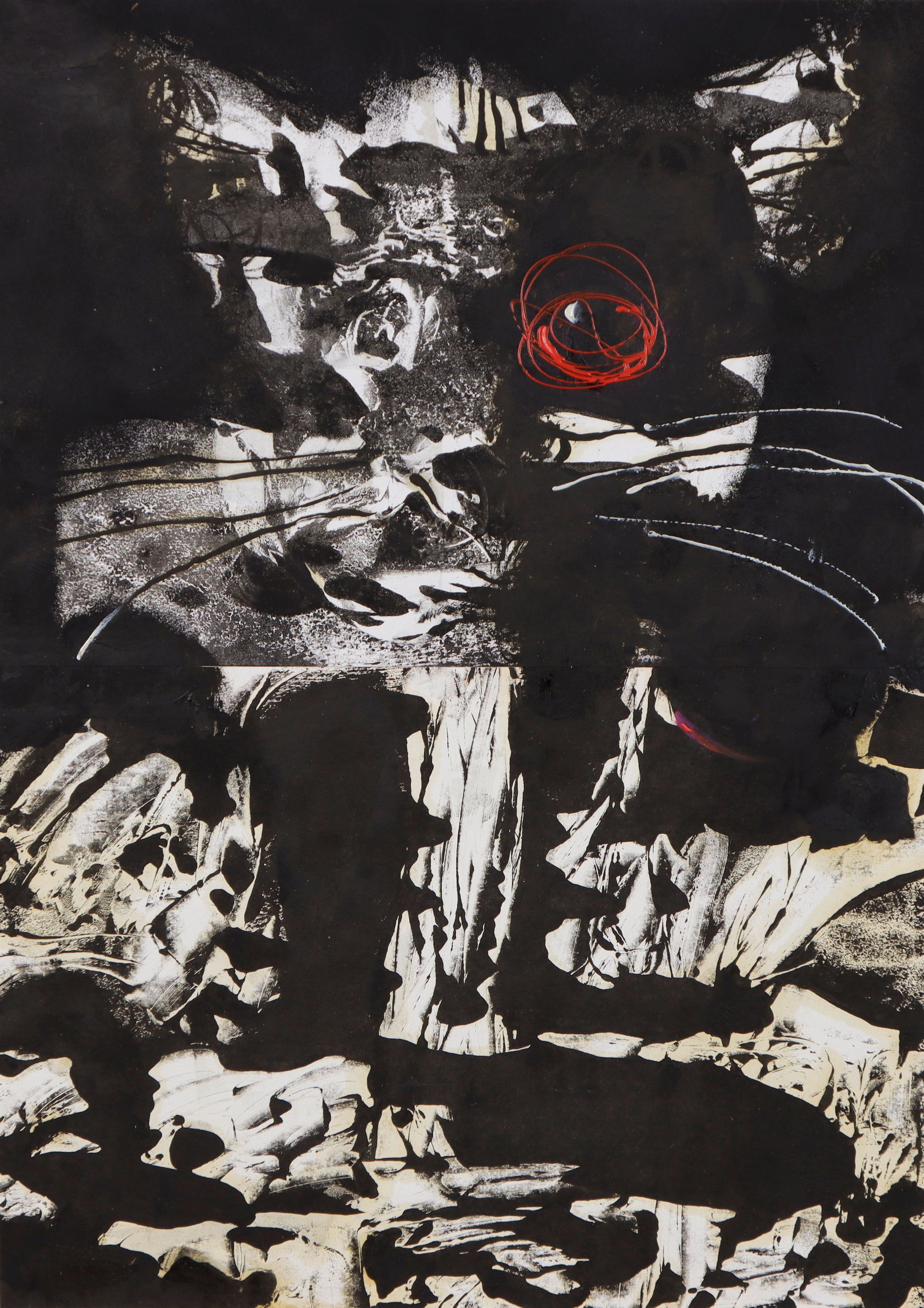 Дмитрий Василенко (Авторская графика - 
                  68 x 70 см) Кот Бегемот