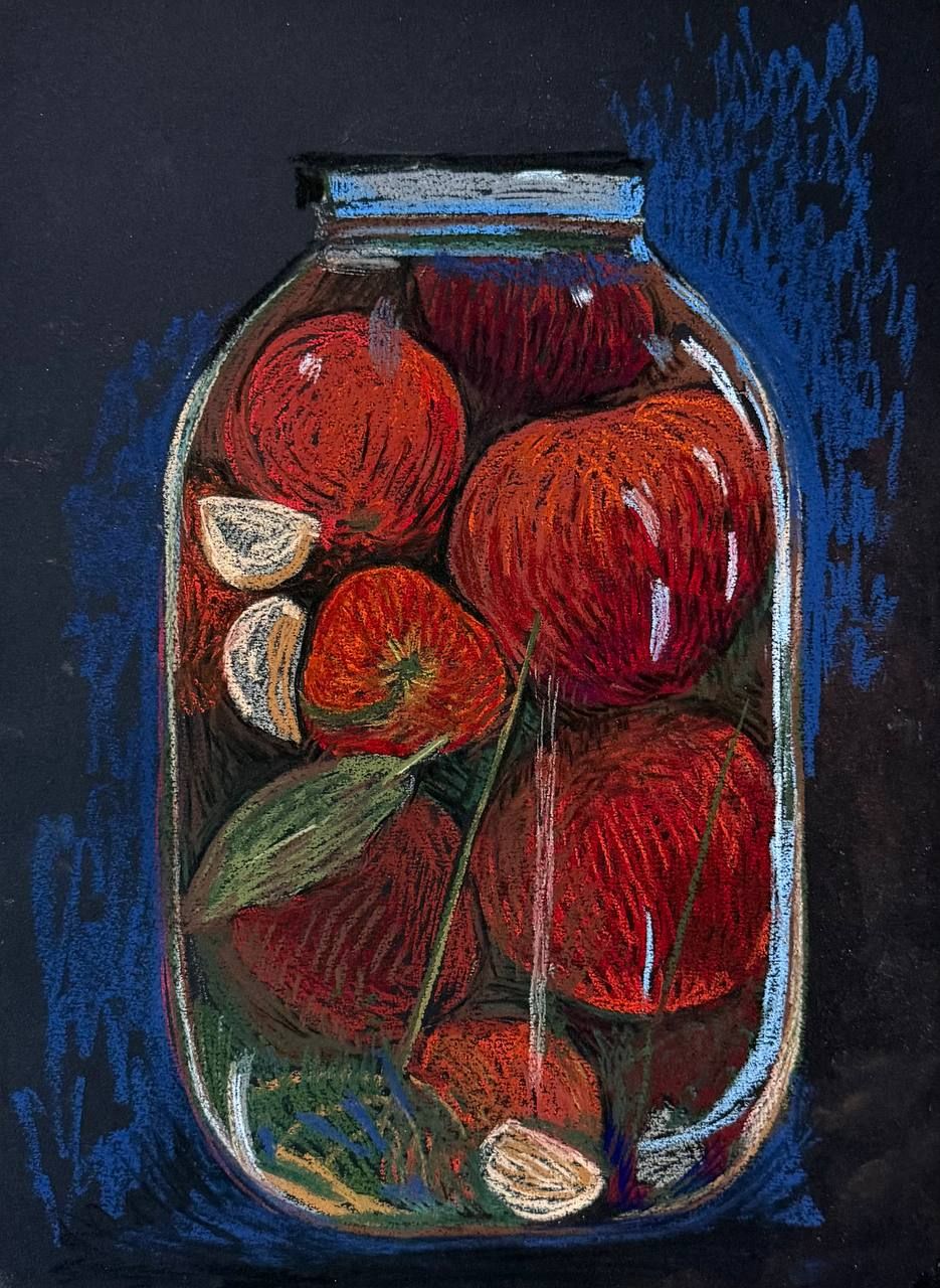 Алена Сокольникова (Авторская графика - 
                  29.5 x 40 см) Соленья