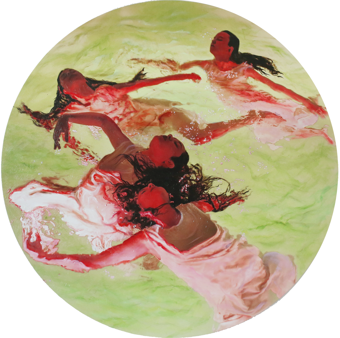 Татьяна Сенчило (Картина, живопись - 
                  100 x 100 см) Из проекта "Живая или мертвая"