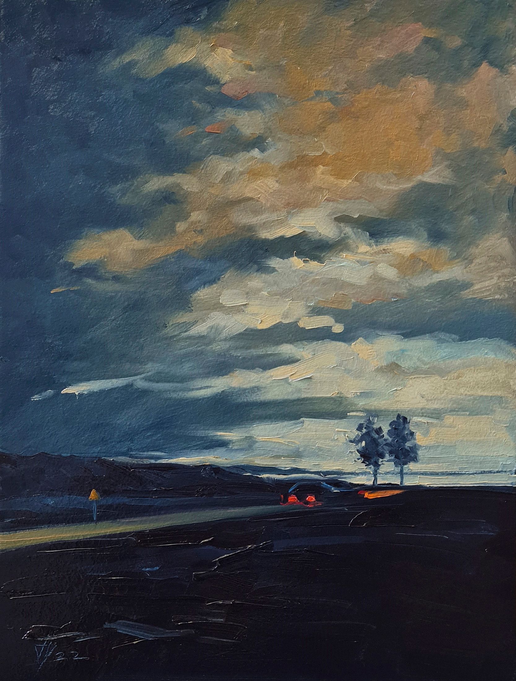 Александр Буданов (Авторская графика - 
                  30 x 40 см) Дорога 7