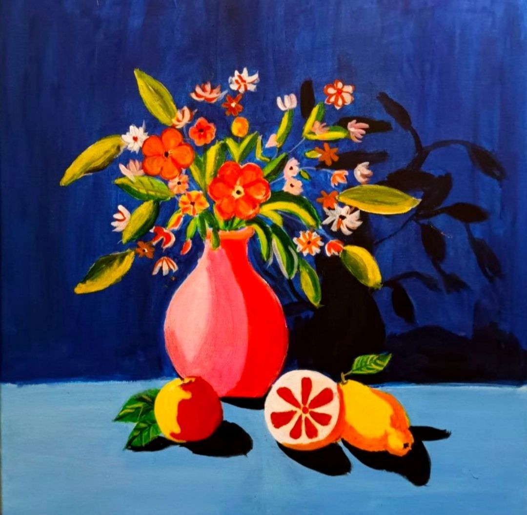 Ольга Чужакова (Картина, живопись - 
                  50 x 50 см) Ромашки