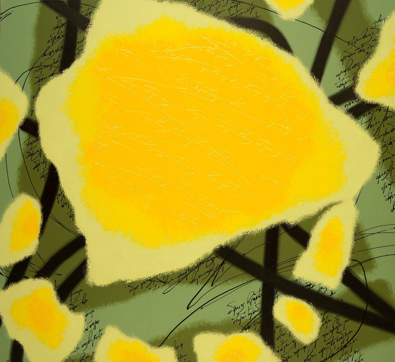 Александр Олигеров (Картина, живопись - 
                  130 x 120 см) Медовое ожерелье