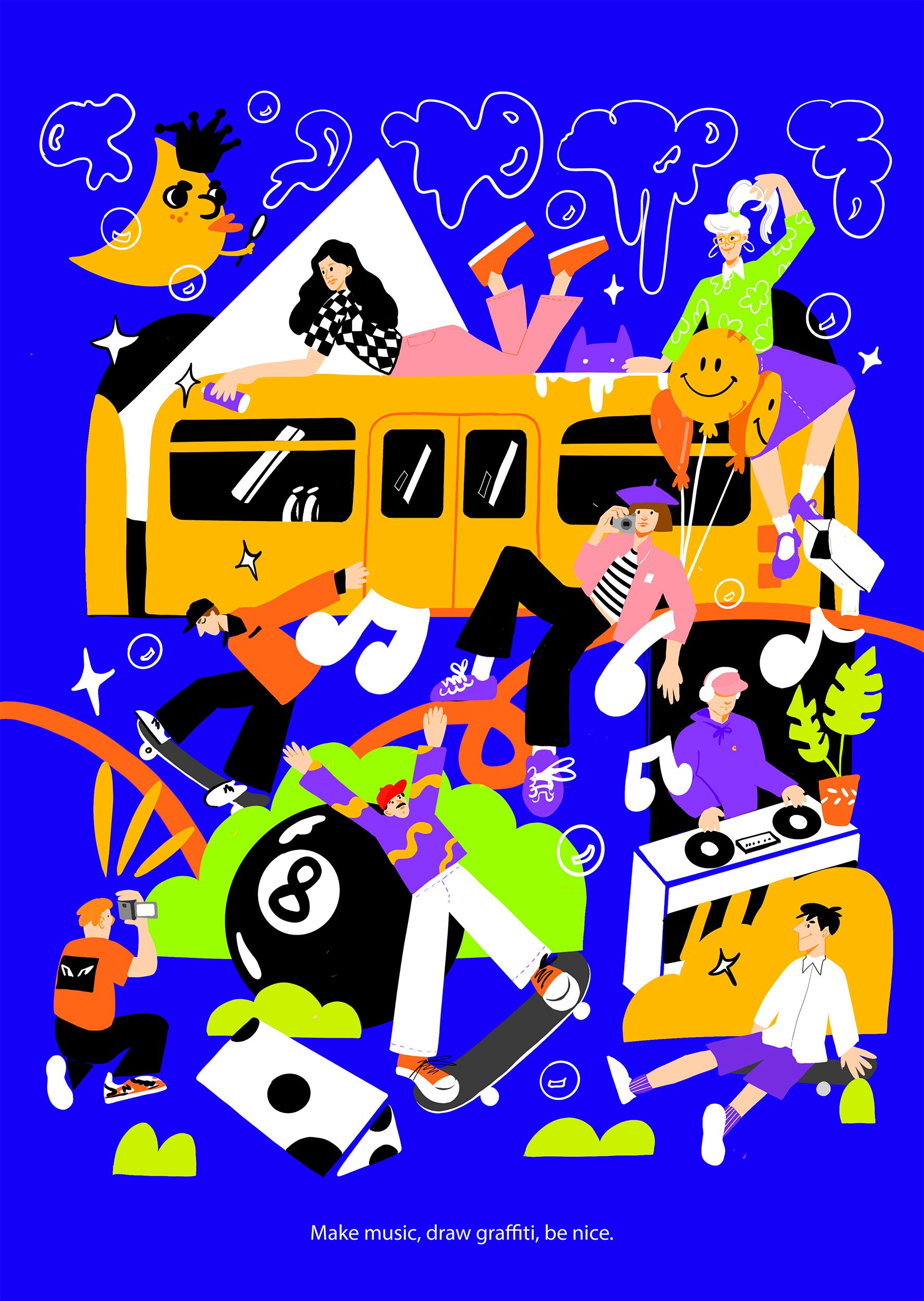 Лёля Нуар (Графика цифровая (принты) - 
                  29.7 x 42 см) City