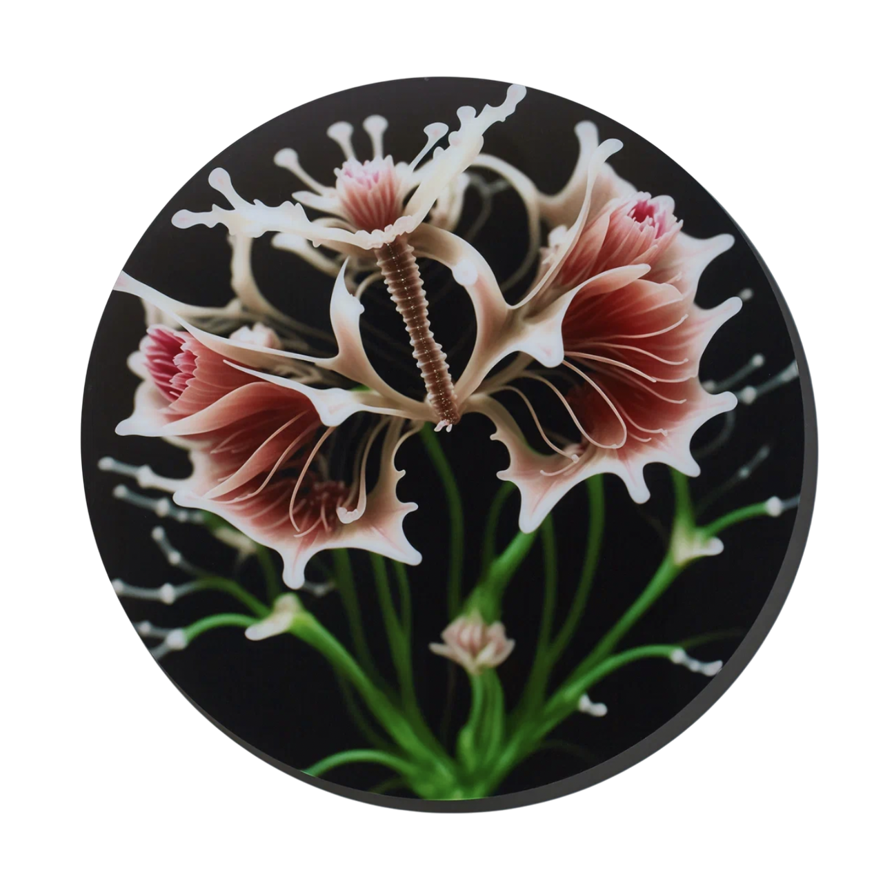Юлия Низамутдинова (Cyberflora) (Графика цифровая (принты) - 
                  47 x 47 см) Нейропалех. Гибрид
