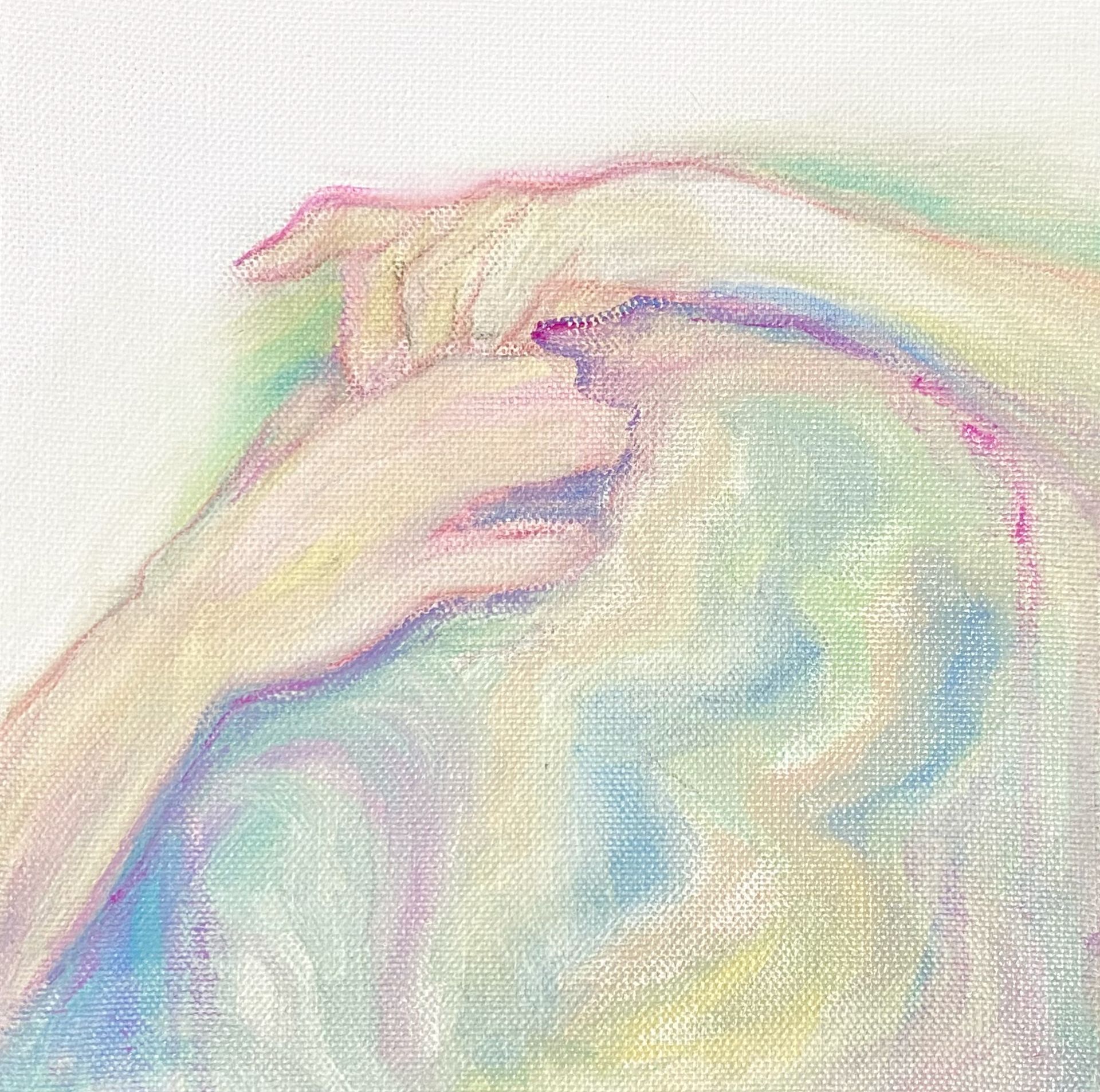 Серафима Беневольская (Картина, живопись - 
                  20 x 20 см) Касание