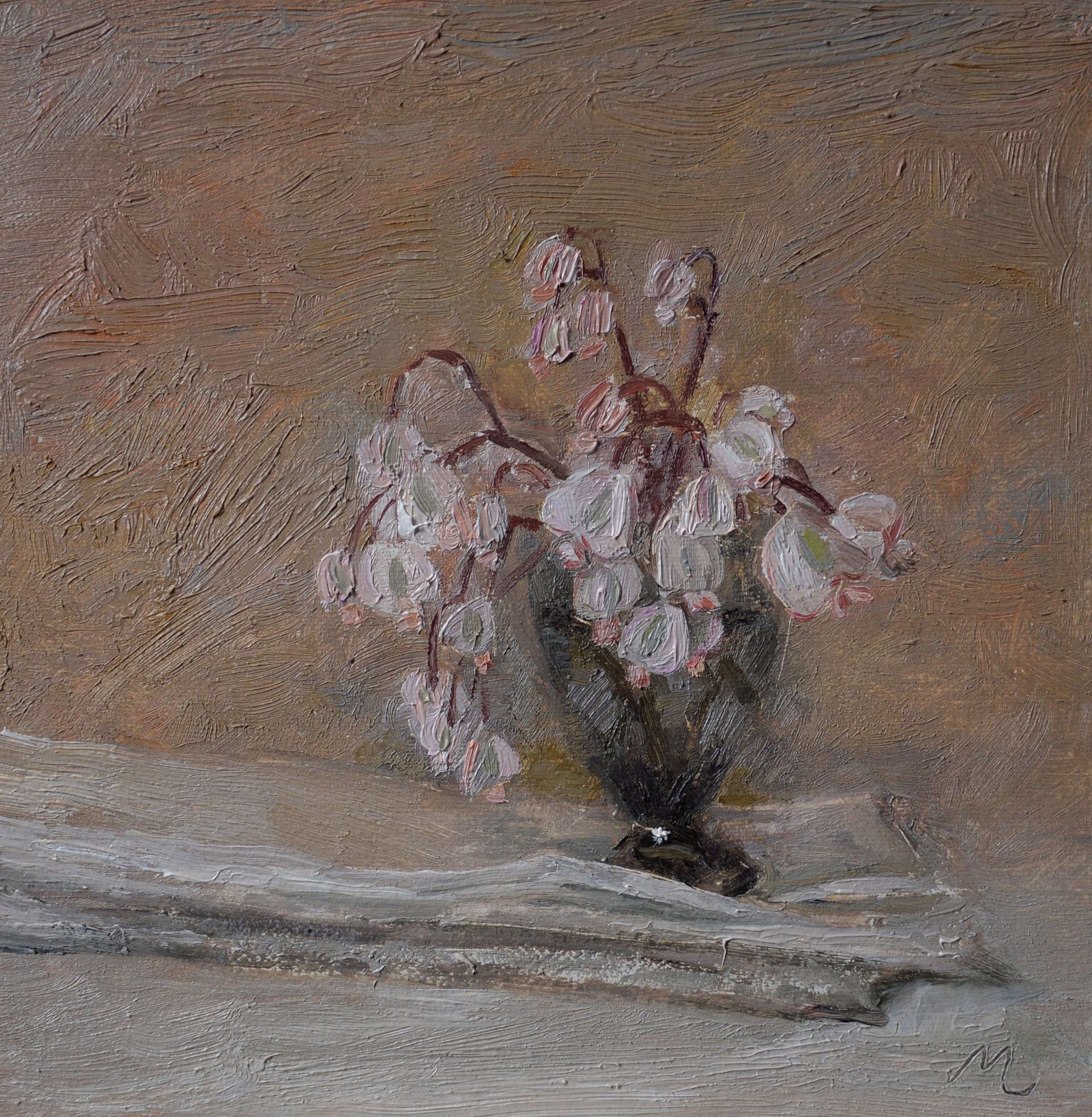 Ольга Менжилий (Картина, живопись - 
                  25 x 25 см) Весна