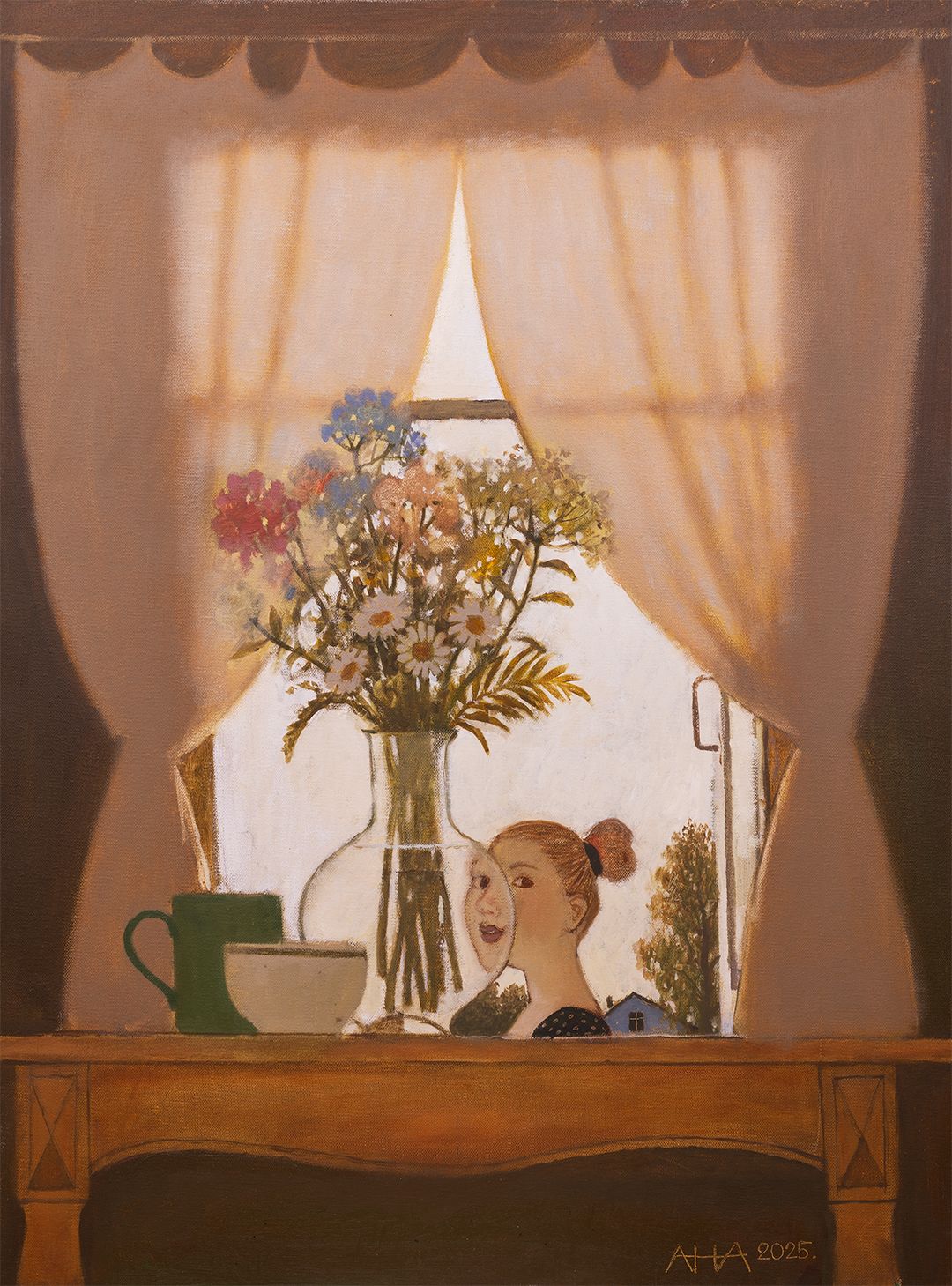 Андрей Аверьянов (Картина, живопись - 
                  60 x 80 см) У окна