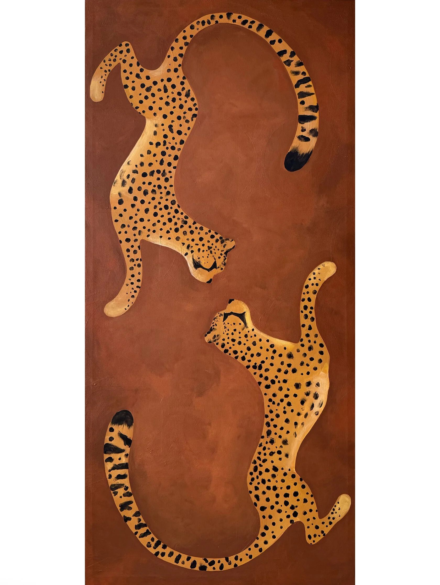 Полина Мотовилова (Картина, живопись - 
                  60 x 130 см) Гепарды