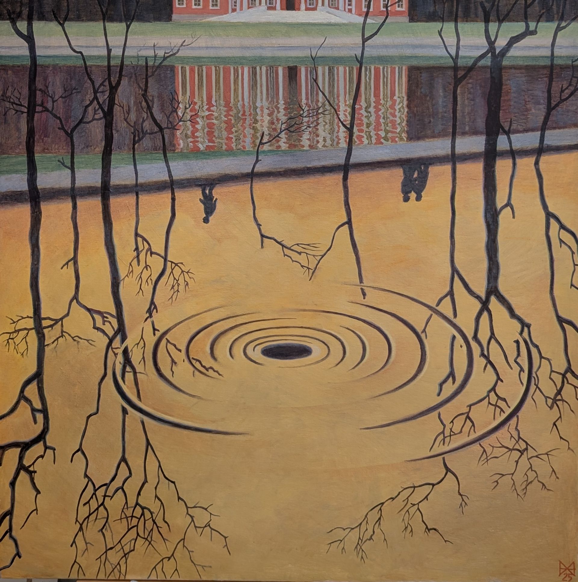 Анастасия Мотина (Картина, живопись - 
                  80 x 80 см) Омут памяти