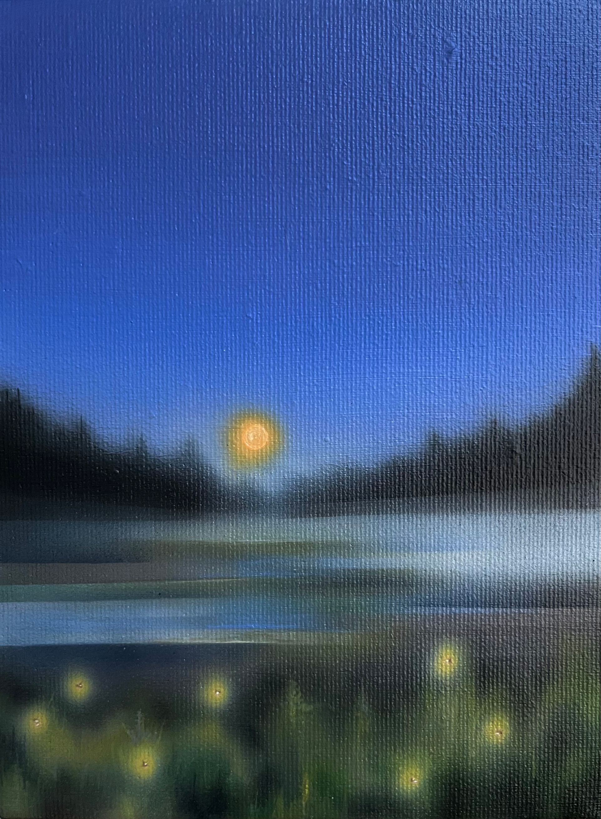 СВЕТ-ЛАНА  (Картина, живопись - 
                  15 x 20 см) Туман