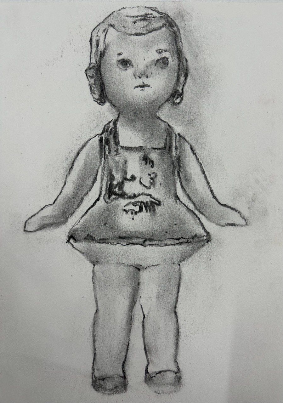 Кристина Пуршина (Авторская графика - 
                  20 x 30 см) Куколка #6