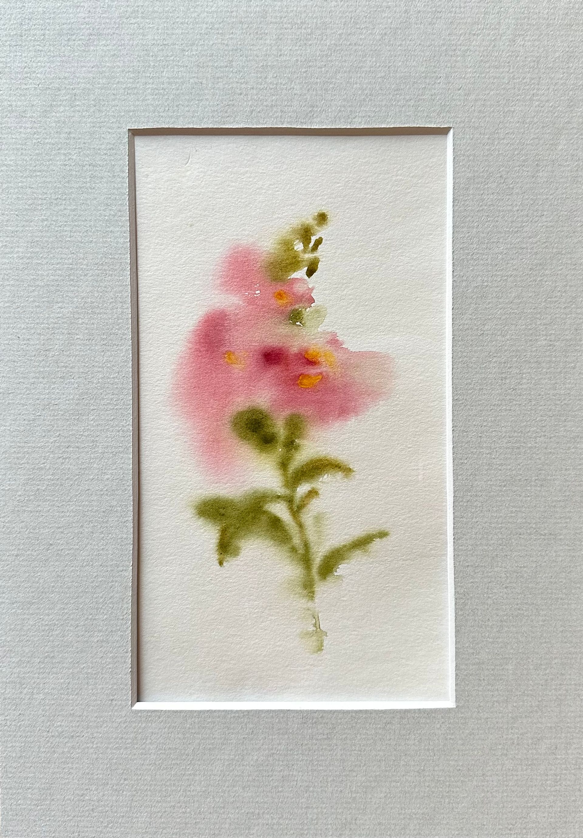 Алина Буглеева (Авторская графика - 
                  15 x 20 см) Pink flower