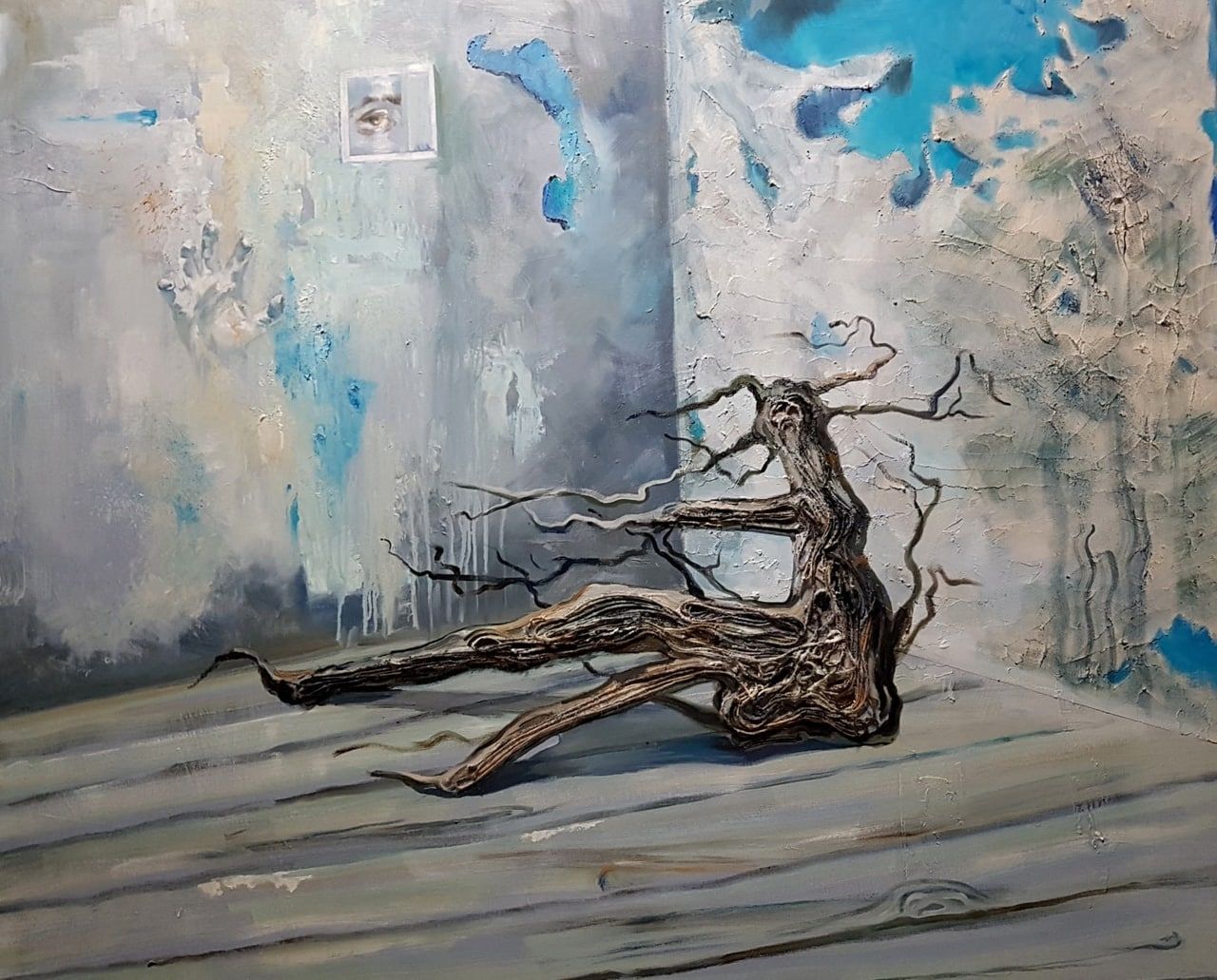 Александра Ефимова (Картина, живопись - 
                  120 x 100 см) Зависимость