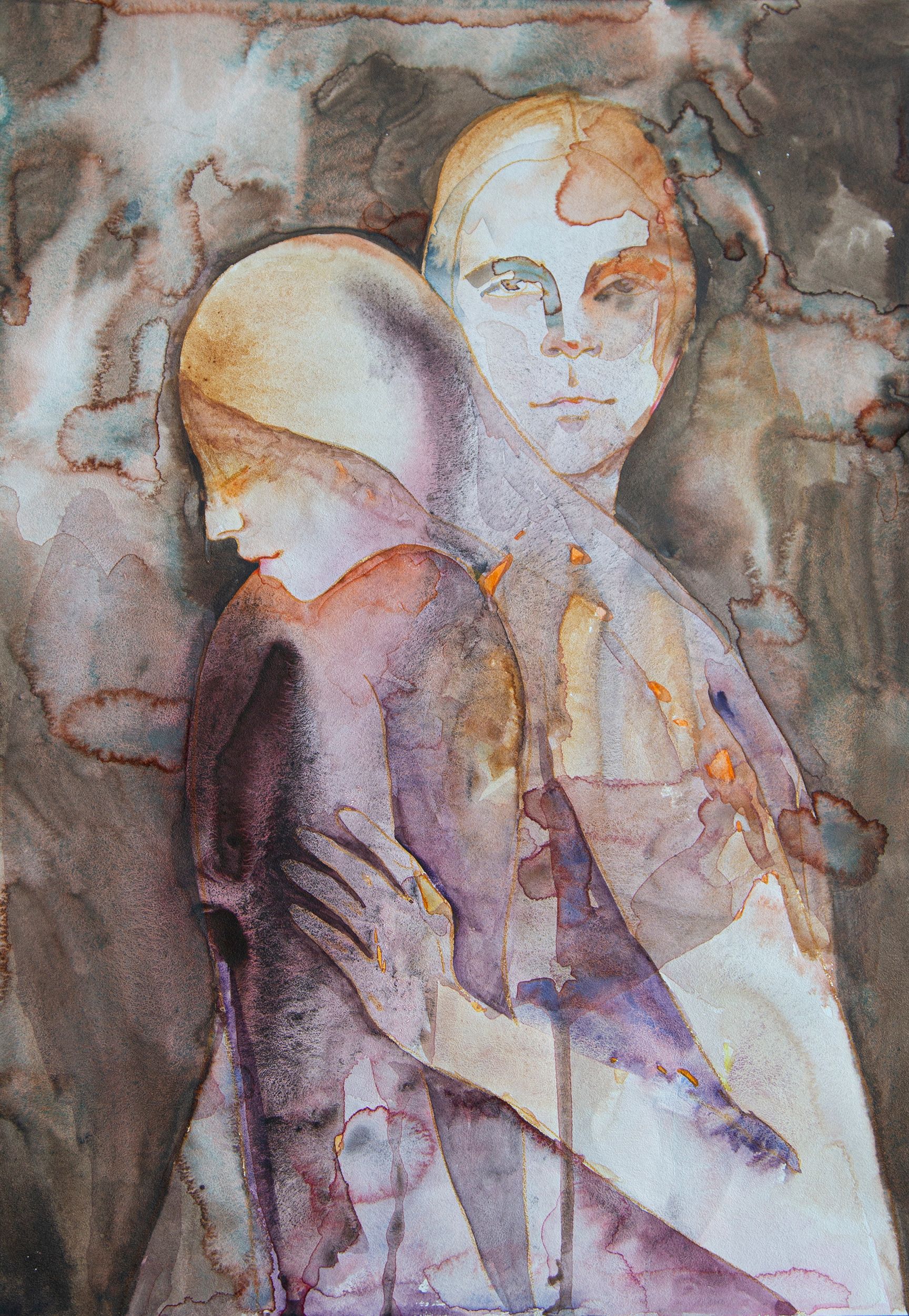 Елизавета Журавлева (Авторская графика - 
                  29.7 x 41.8 см) Покой