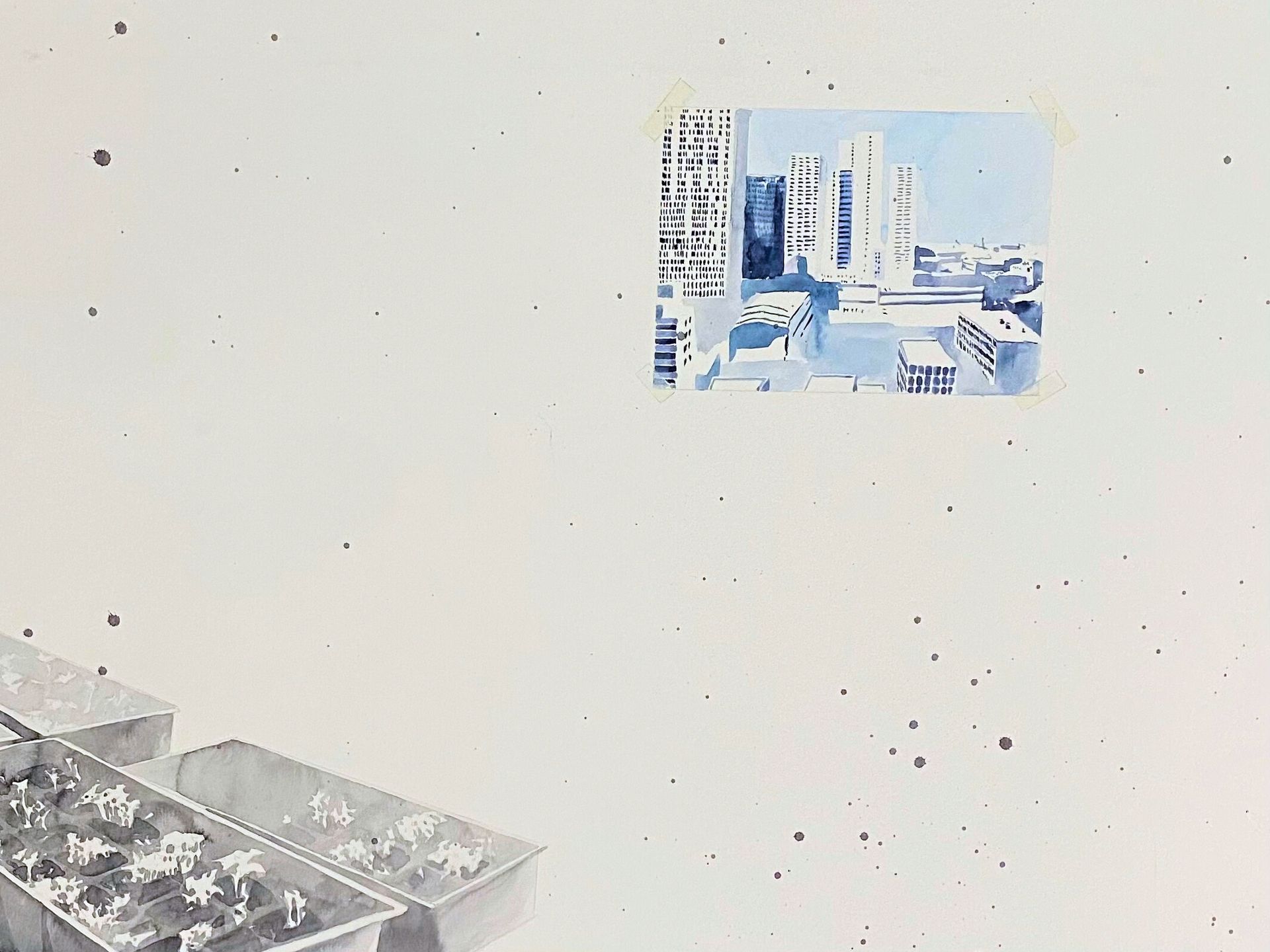 Сергей Лоцманов (Авторская графика - 
                  75 x 55 см) Без названия