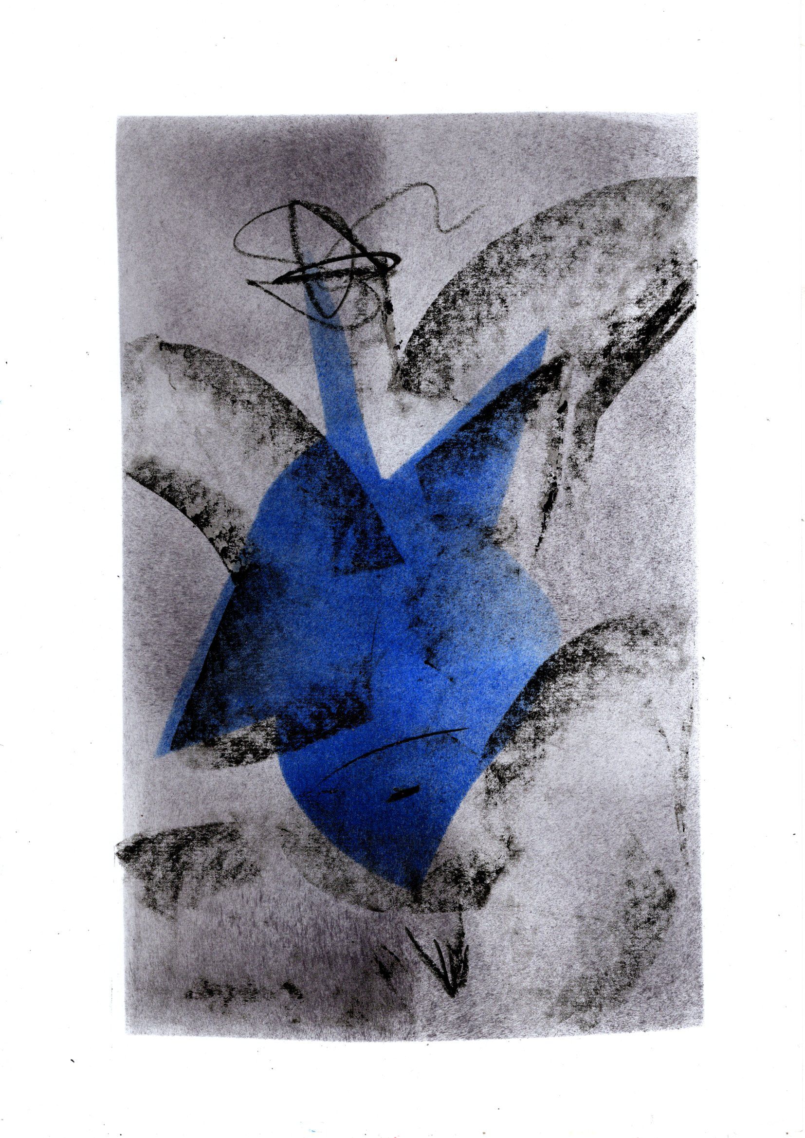 Тася Василькова (Авторская графика - 
                  21 x 29.7 см) Синяя