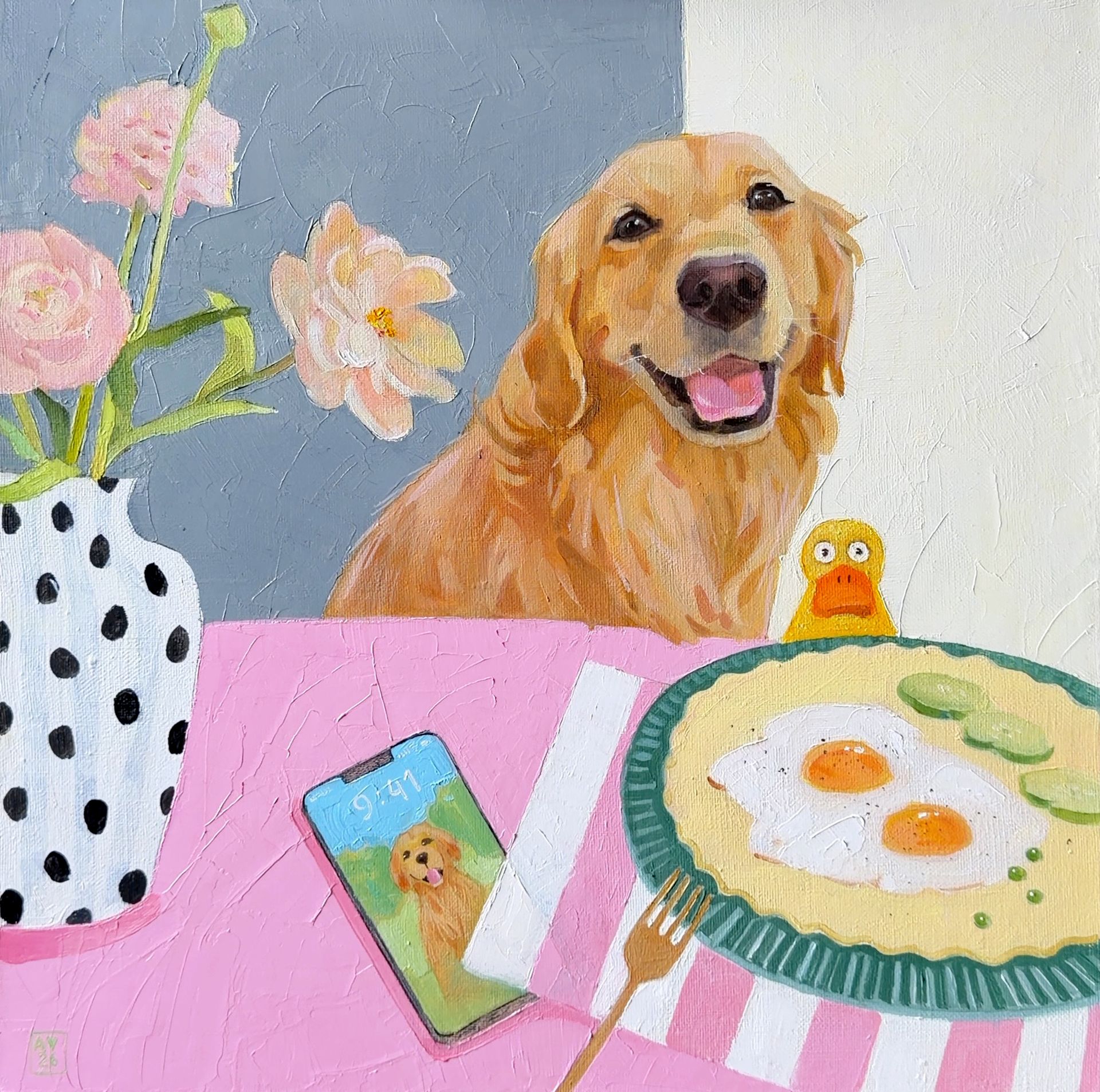 Александра Сергеева (Картина, живопись - 
                  40 x 40 см) Утро с тобой