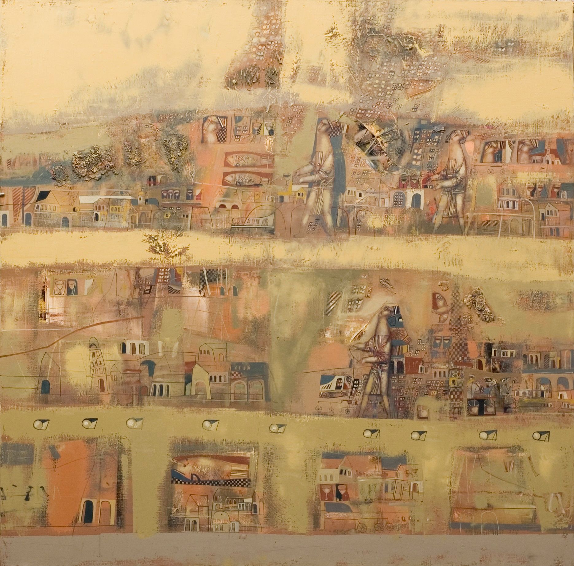 Николай Журавель (Картина, живопись - 
                  116 x 116 см) Дороги желаний