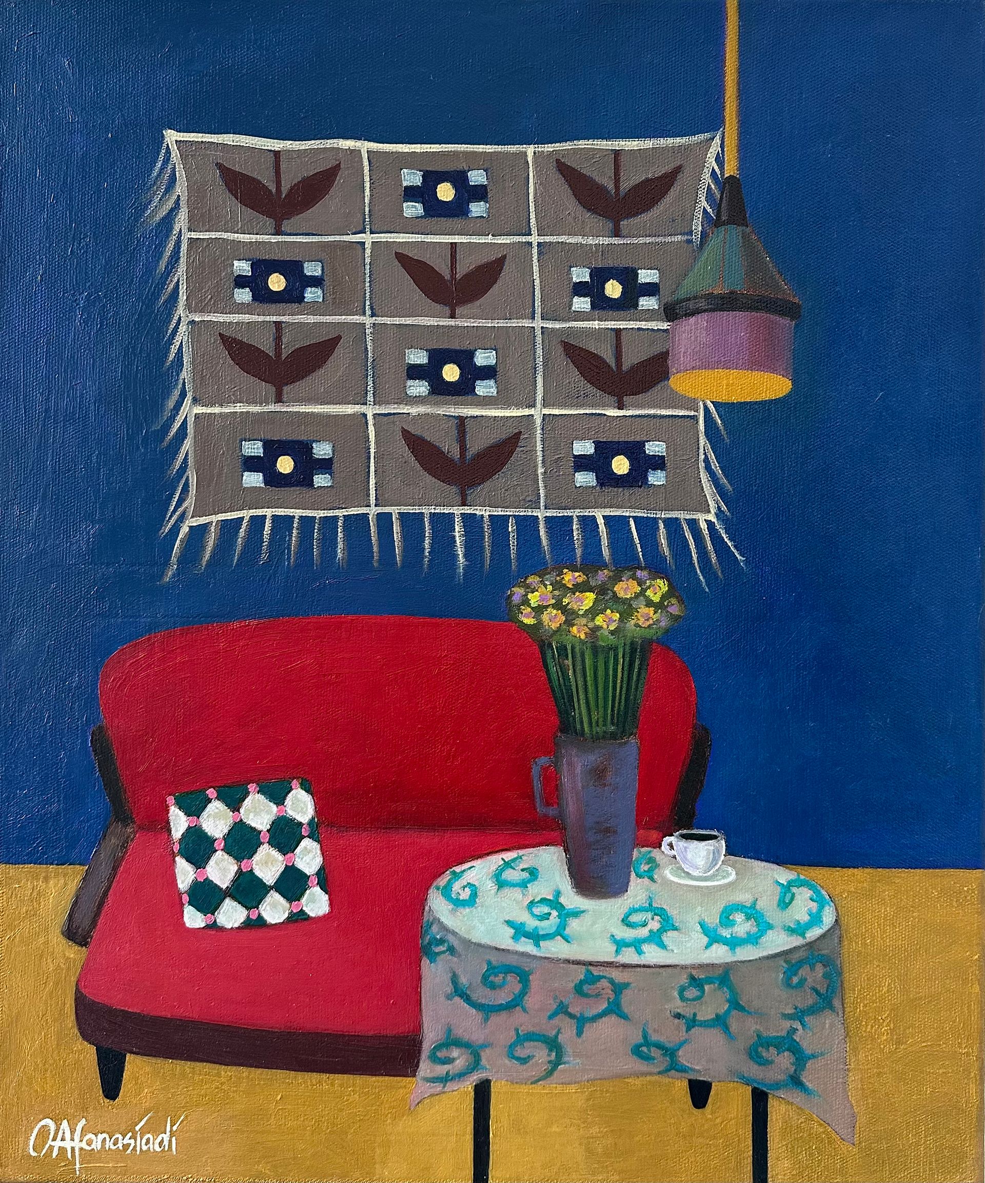 Ольга Афанасиади (Картина, живопись - 
                  50 x 60 см) Грузинский интерьер