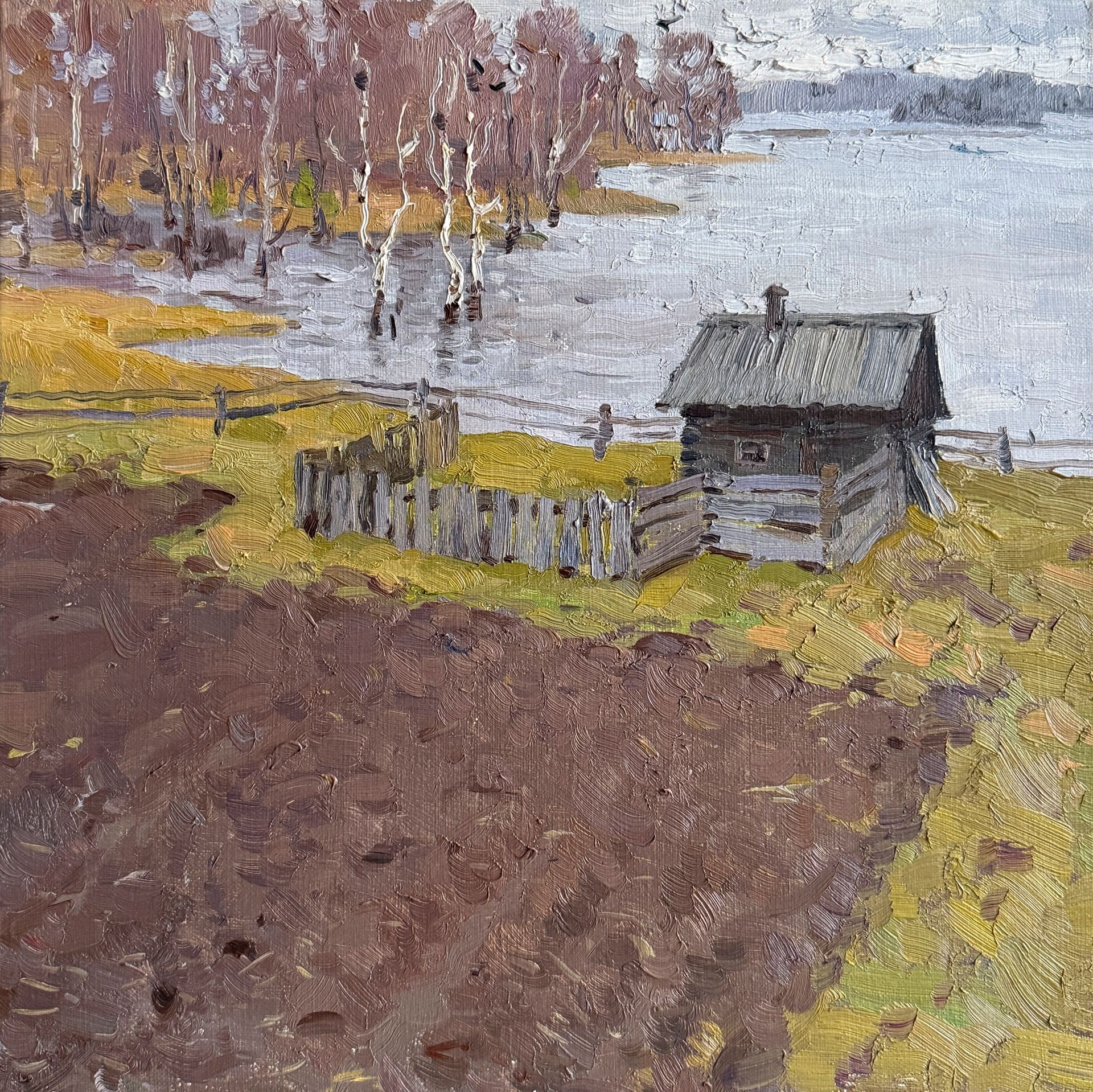 Алексей Щемелинский (Картина, живопись - 
                  45 x 45 см) Большая вода