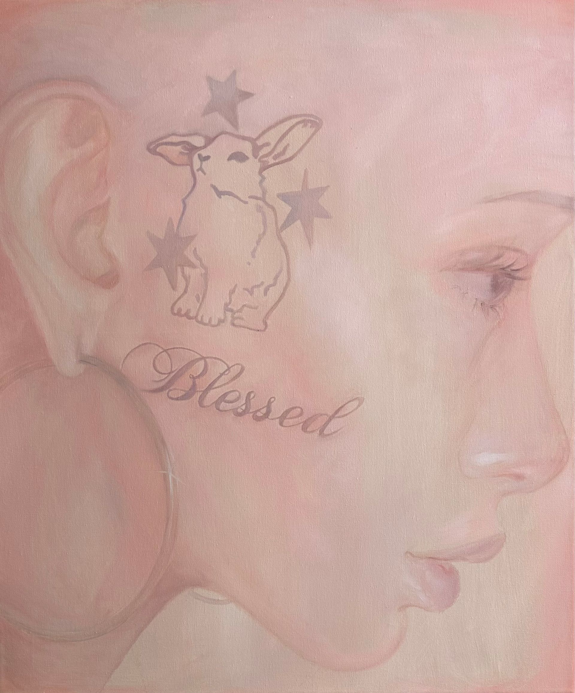 Ева Гец (Картина, живопись - 
                  50 x 60 см) Blessed rabbit