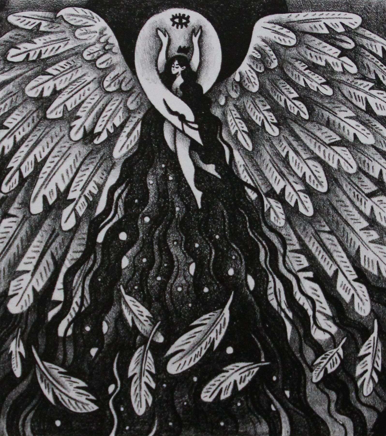 Витана Маковская (Графика печатная - 
                  19.5 x 22 см) Полет