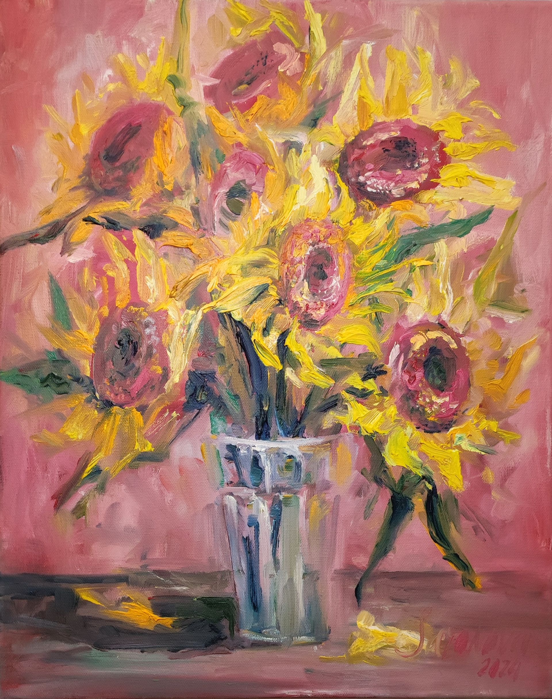 Елизавета Сазонова (Картина, живопись - 
                  40 x 50 см) В стиле Ван Гога