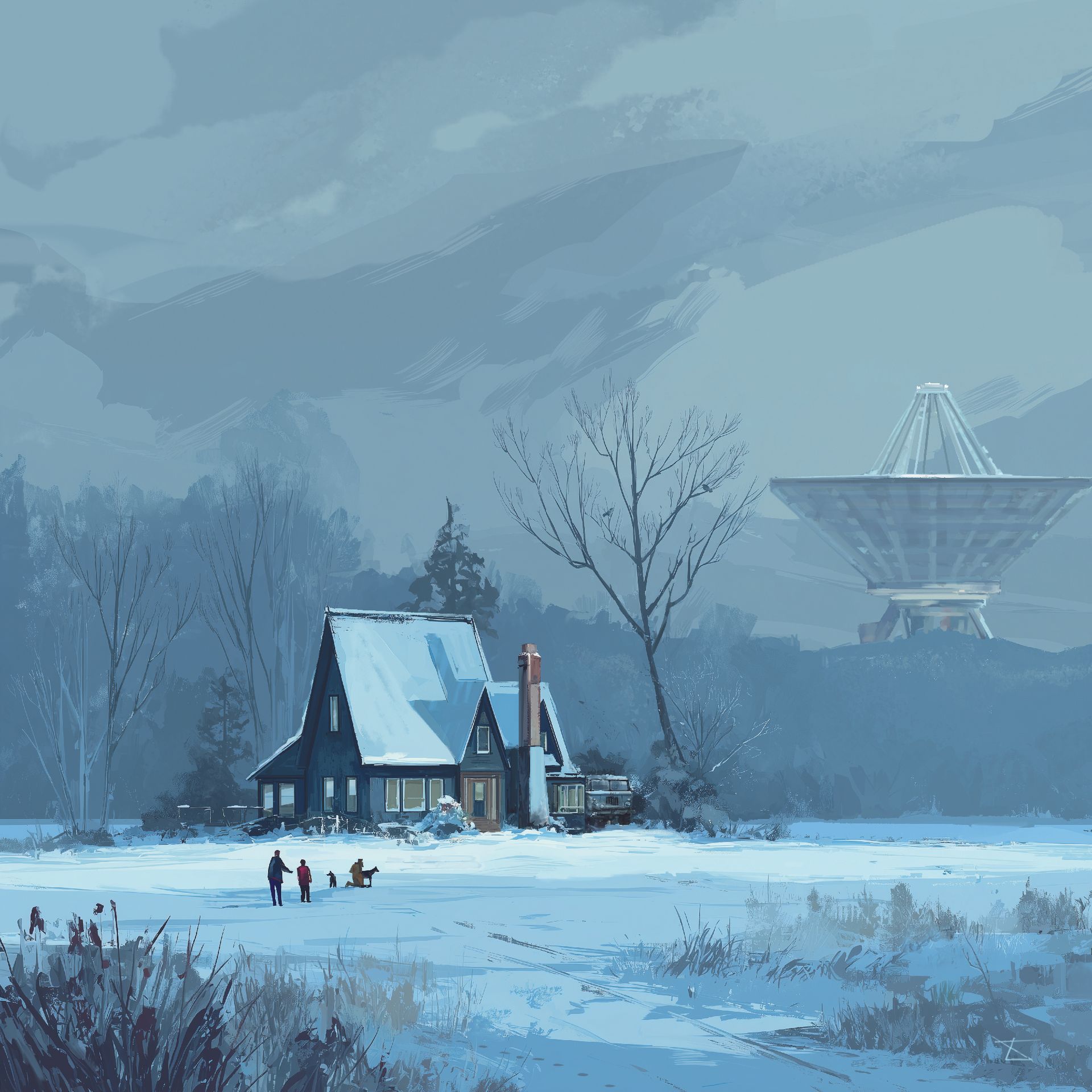 Алёша Калязин (Графика цифровая (принты) - 
                  40 x 40 см) Озеро Бездонное