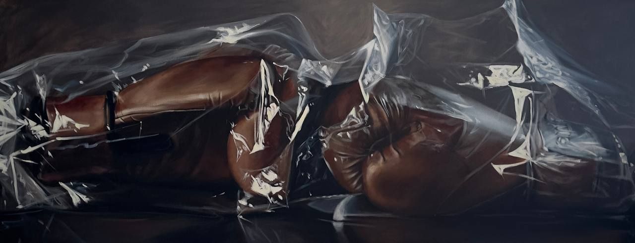 Татьяна Вафина (Картина, живопись - 
                  200 x 80 см) Агрессия