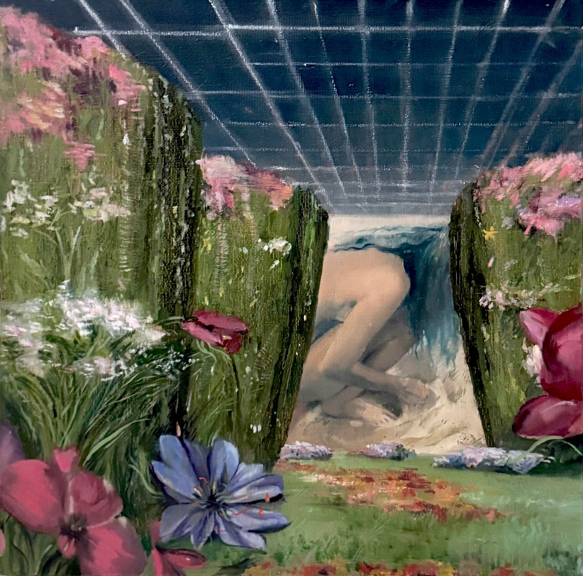 Елизавета Григорова (Картина, живопись - 
                  50 x 50 см) День, когда мы встретились