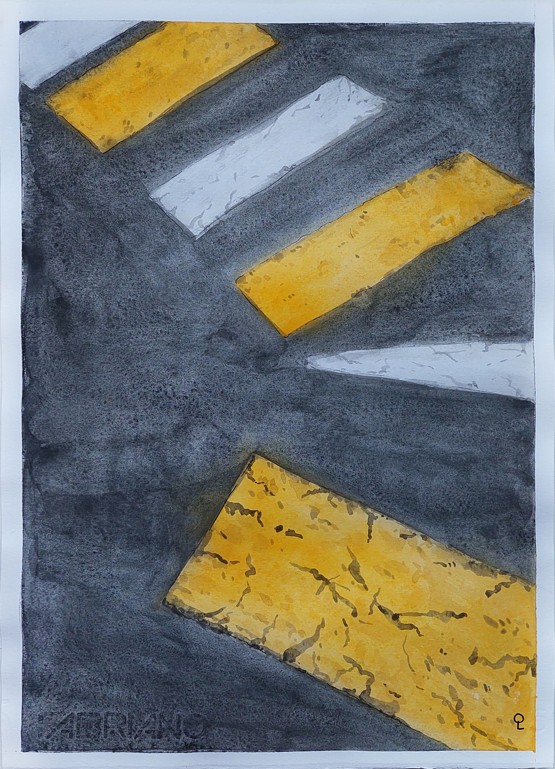 Оливия Лем (Авторская графика - 
                  25 x 35 см) Переход