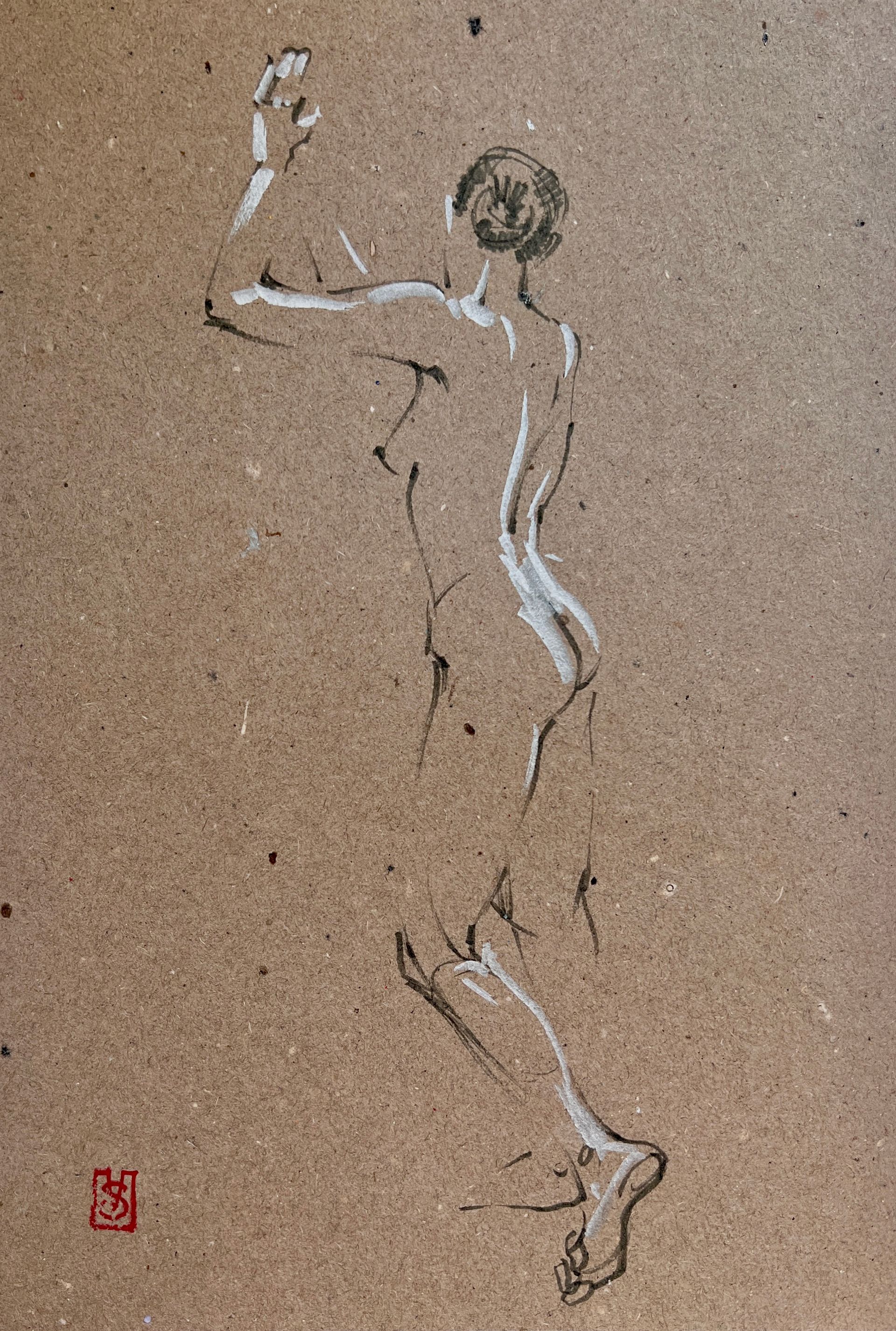 Виктория Севастьянова (Авторская графика - 
                  20 x 30 см) Nu sketch