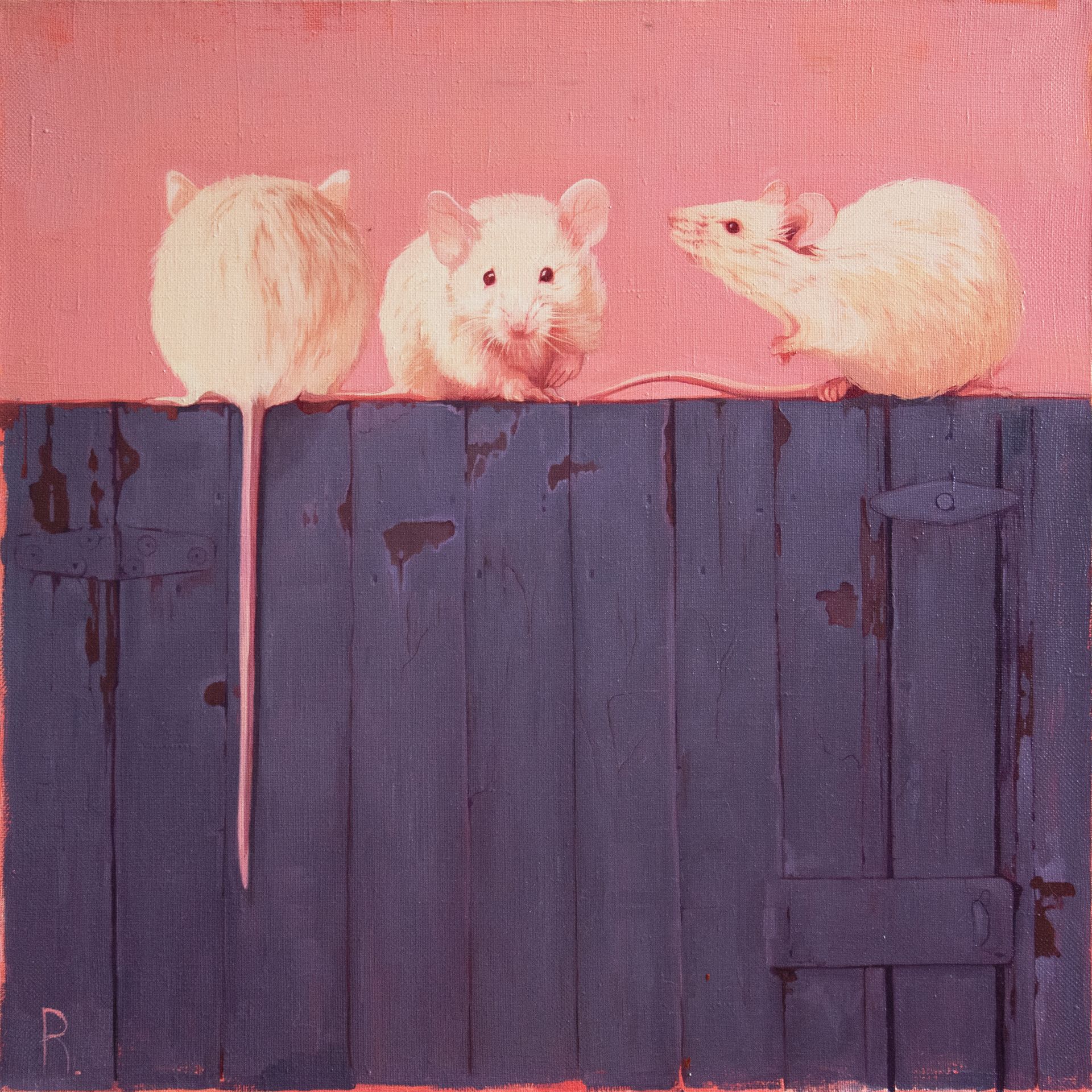 Полина Раскольникова (Картина, живопись - 
                  60 x 60 см) Mice