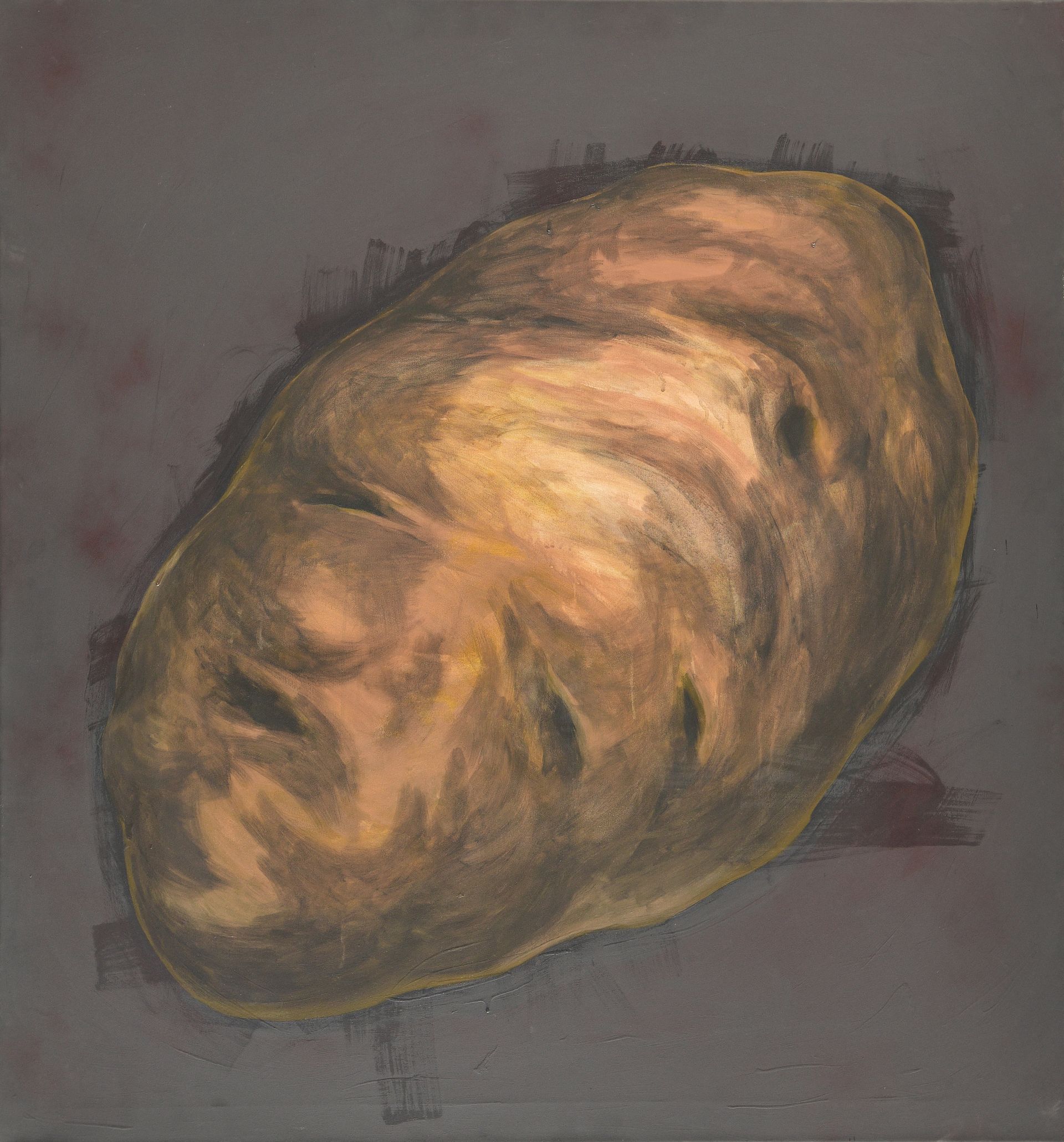 Еликука (Картина, живопись - 
                  140 x 140 см) Картофель-астероид