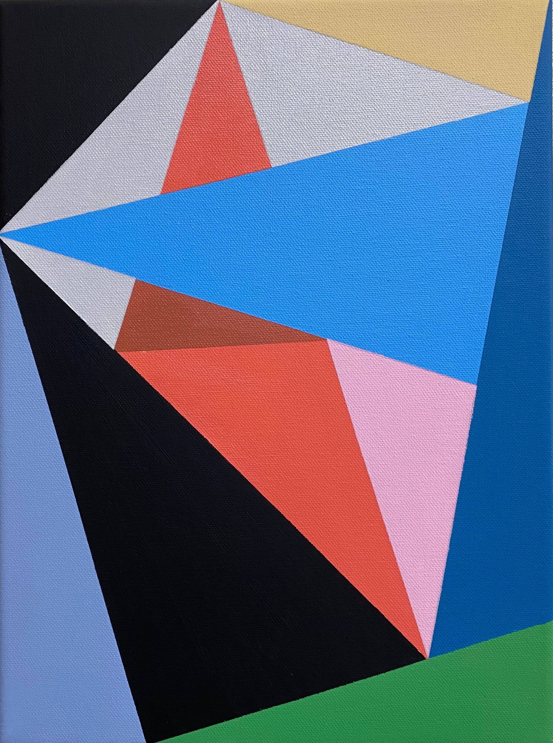 Юрий Ростиславский (Картина, живопись - 
                  30 x 40 см) Морфология треугольника