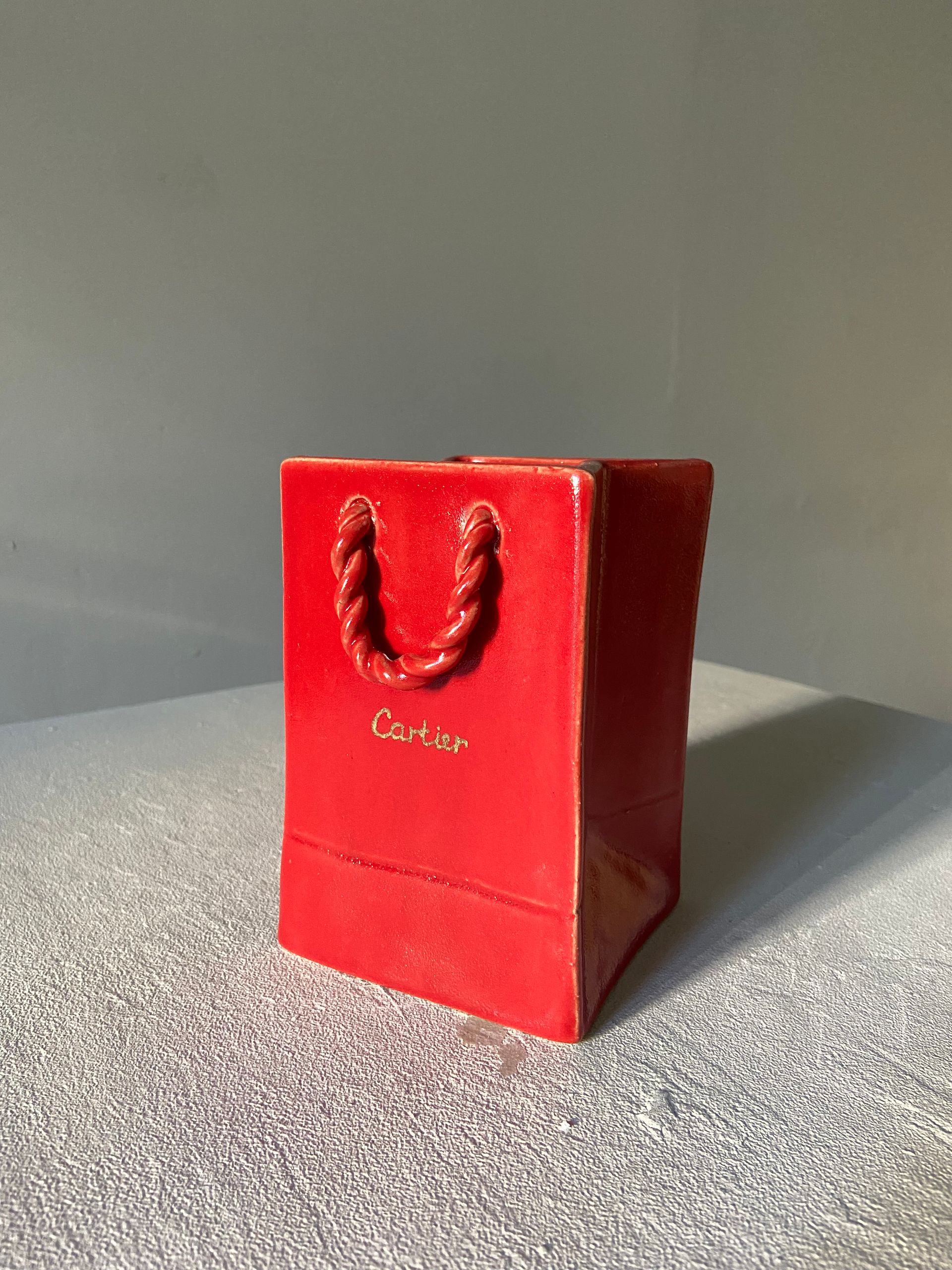 Елизавета Букина (Скульптура - 
                  9.5 x 14 см) Ваза "Cartier" (size S)