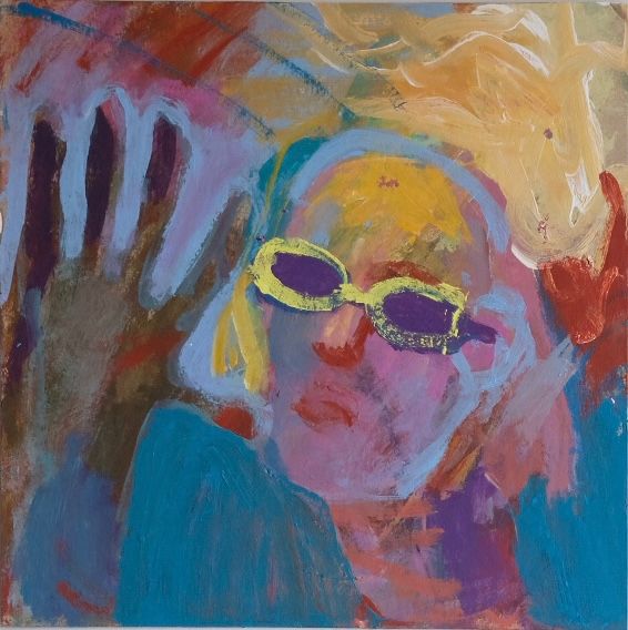 Алина Магомедова (Авторская графика - 
                  30 x 30 см) Привет