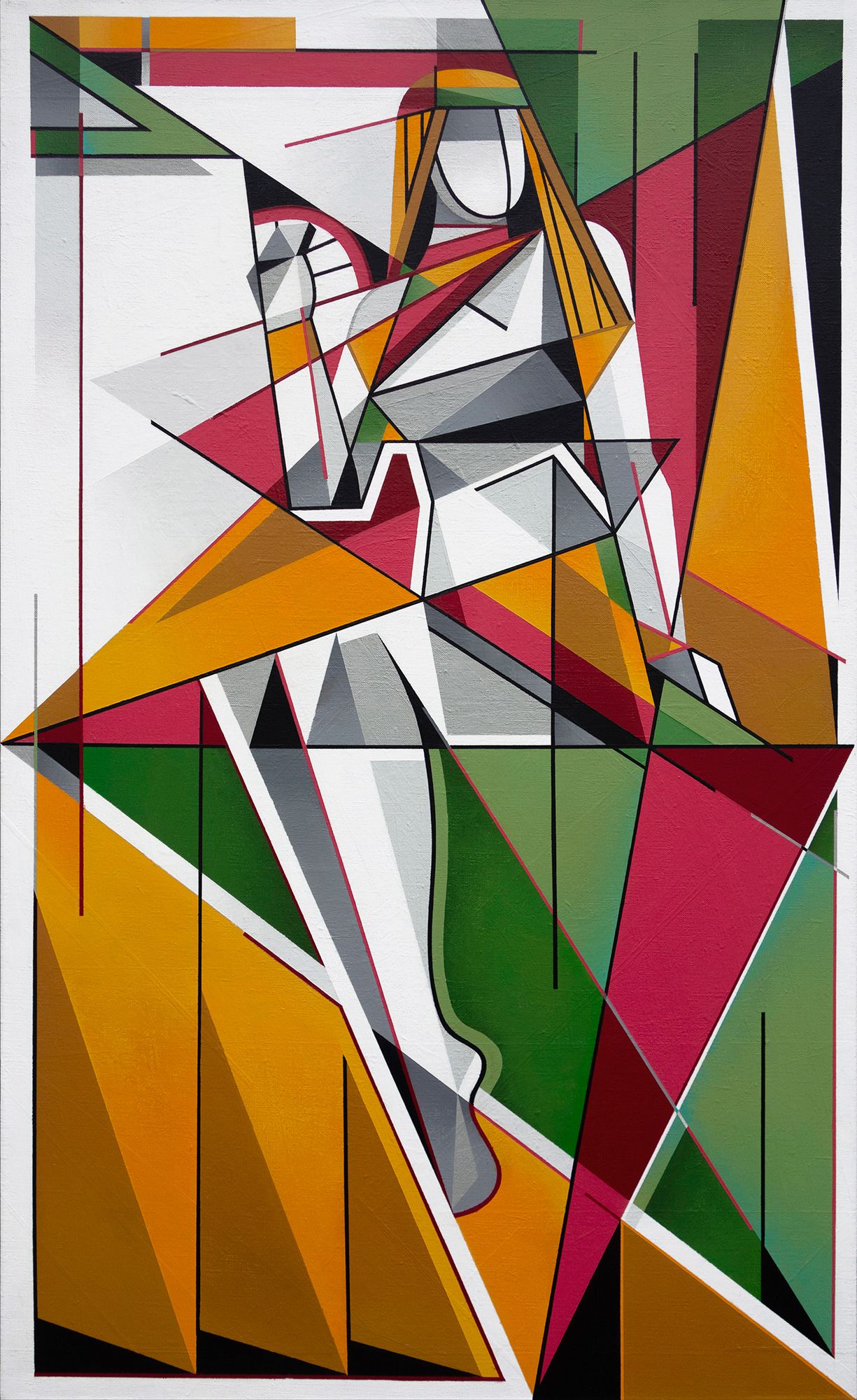 Максим Базаров (Картина, живопись - 
                  60 x 100 см) Фигура №5