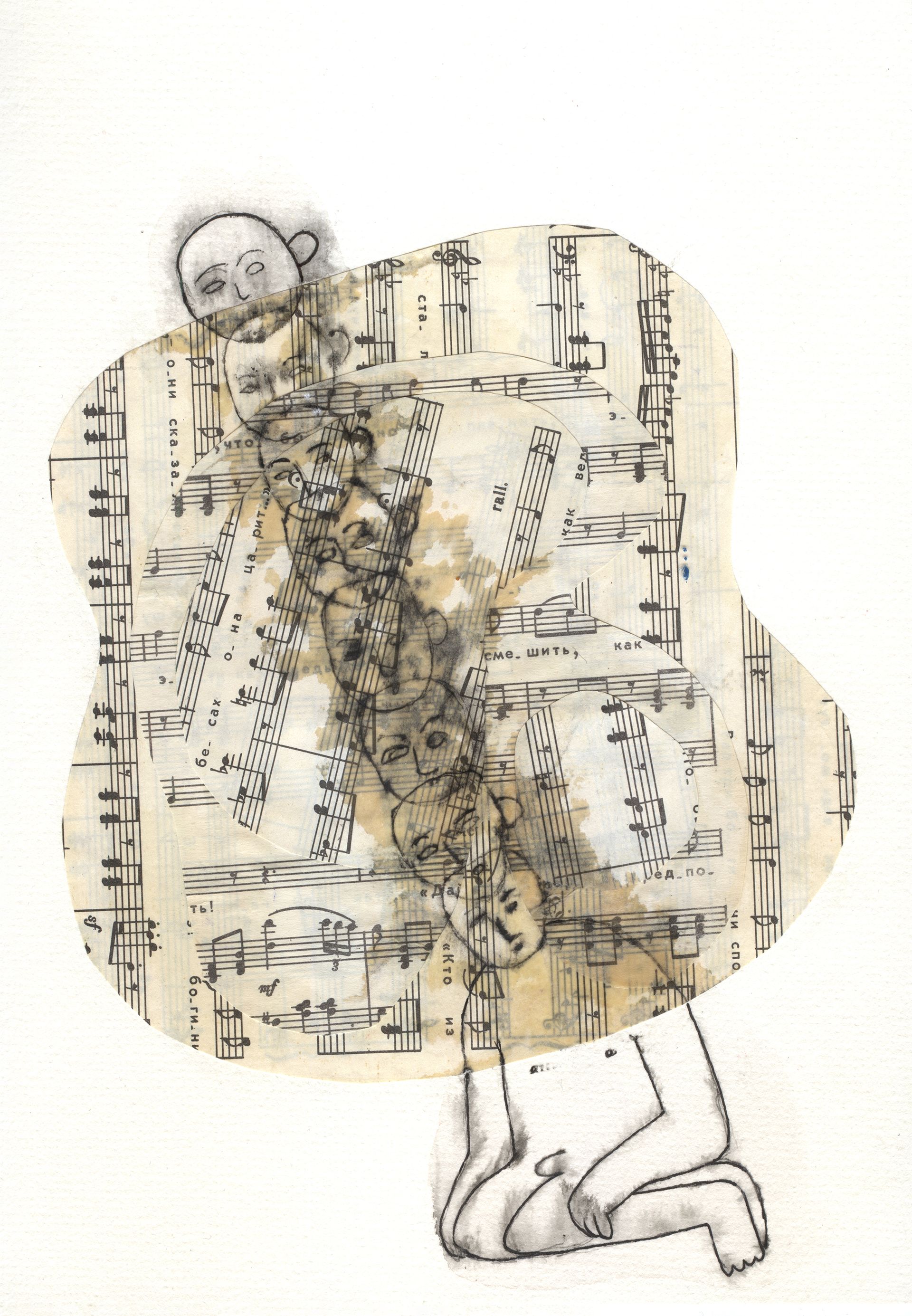 Оля Душкина (Авторская графика - 
                  21 x 29.7 см) Реприза