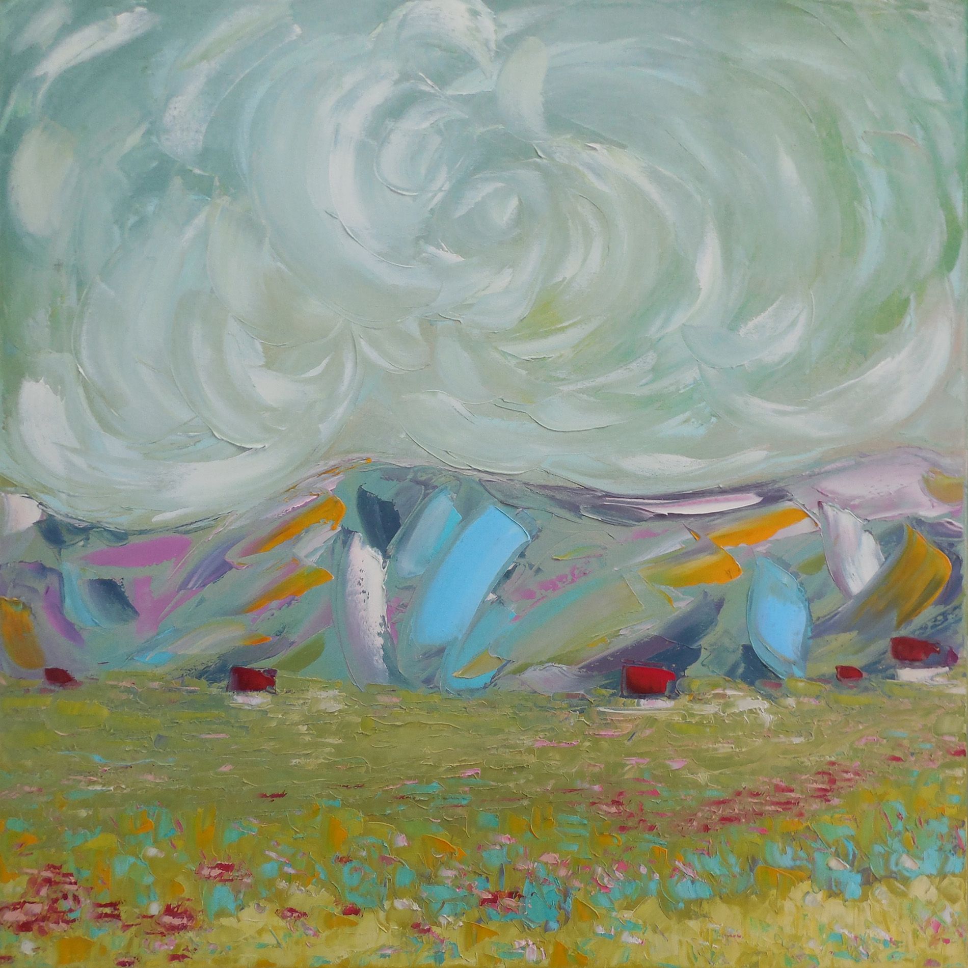 Андрей Шенгелия (Картина, живопись - 
                  70 x 70 см) Трамонтана