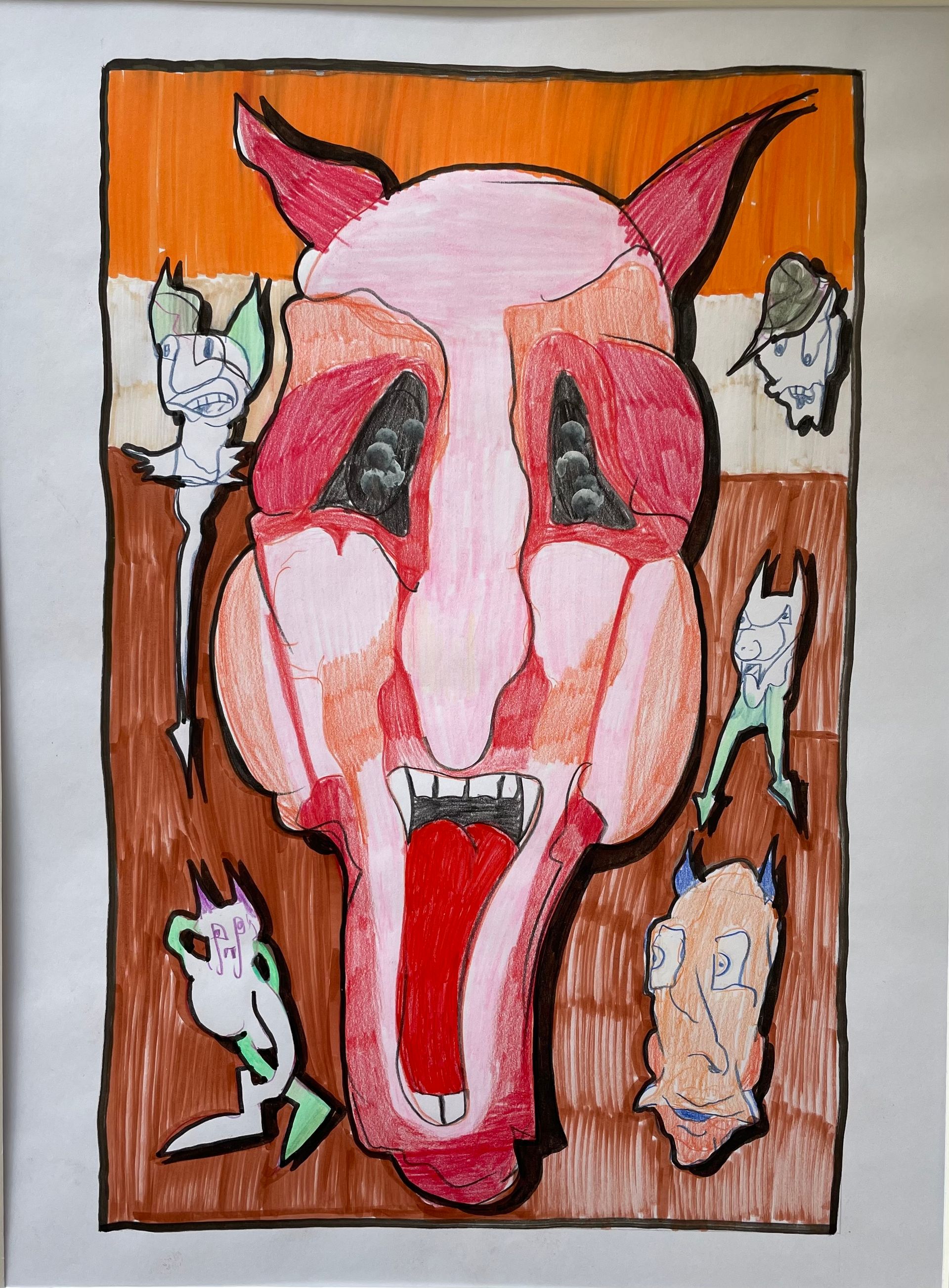 Максим Има (Авторская графика - 
                  30 x 42 см) Черти