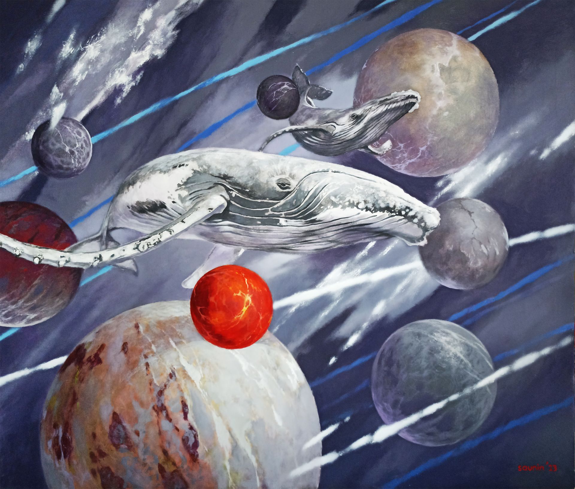 Денис Саунин (Картина, живопись - 
                  200 x 170 см) Блаженство