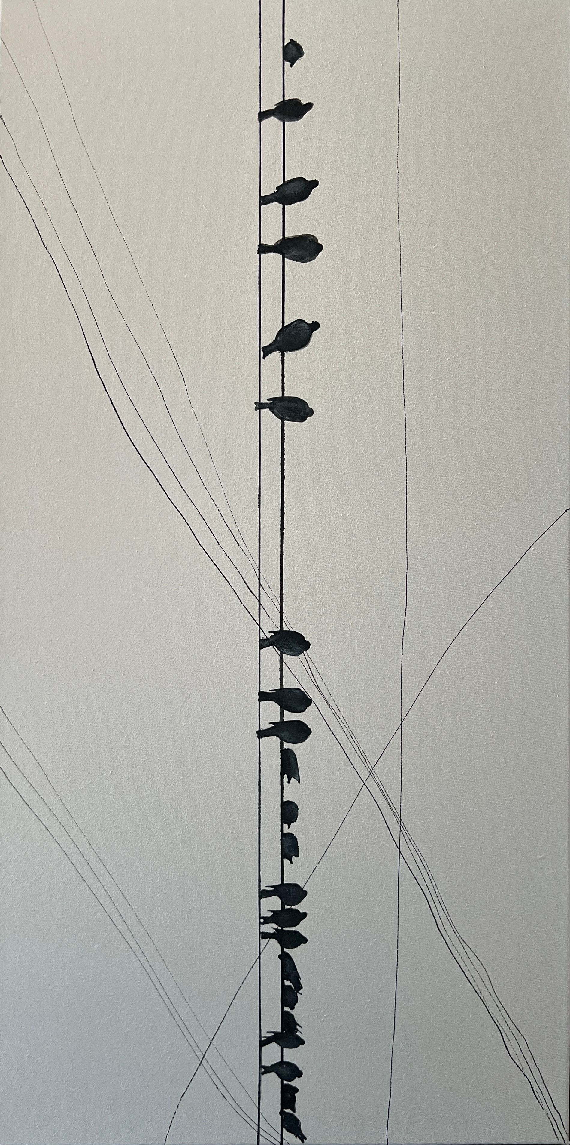 Ольга Шанина (Картина, живопись - 
                  50 x 100 см) No.2 THEY.  Серия работ "T I M E F L I E S"