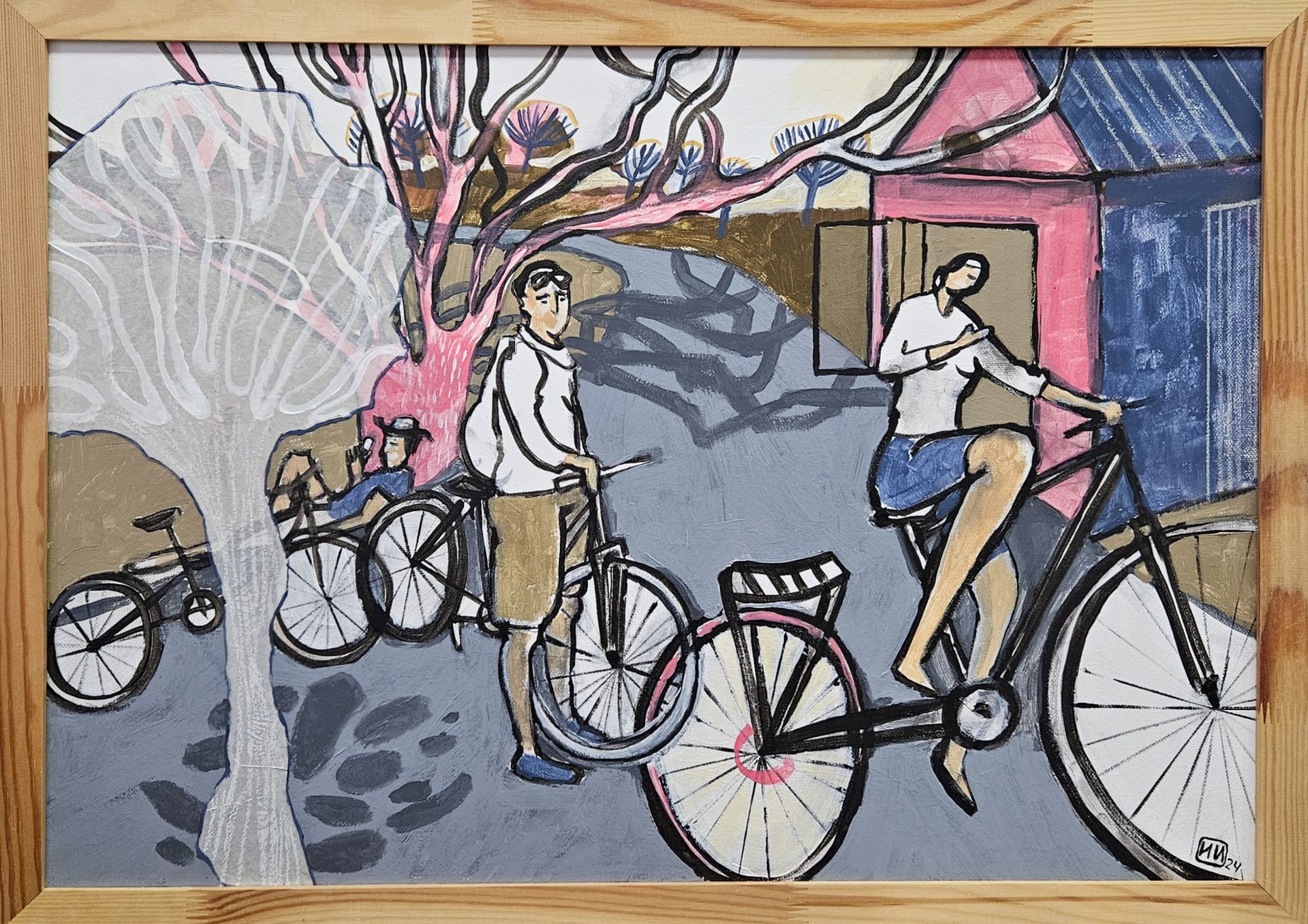 Ирина Ильина (Картина, живопись - 
                  70 x 50 см) Колёса обозрения