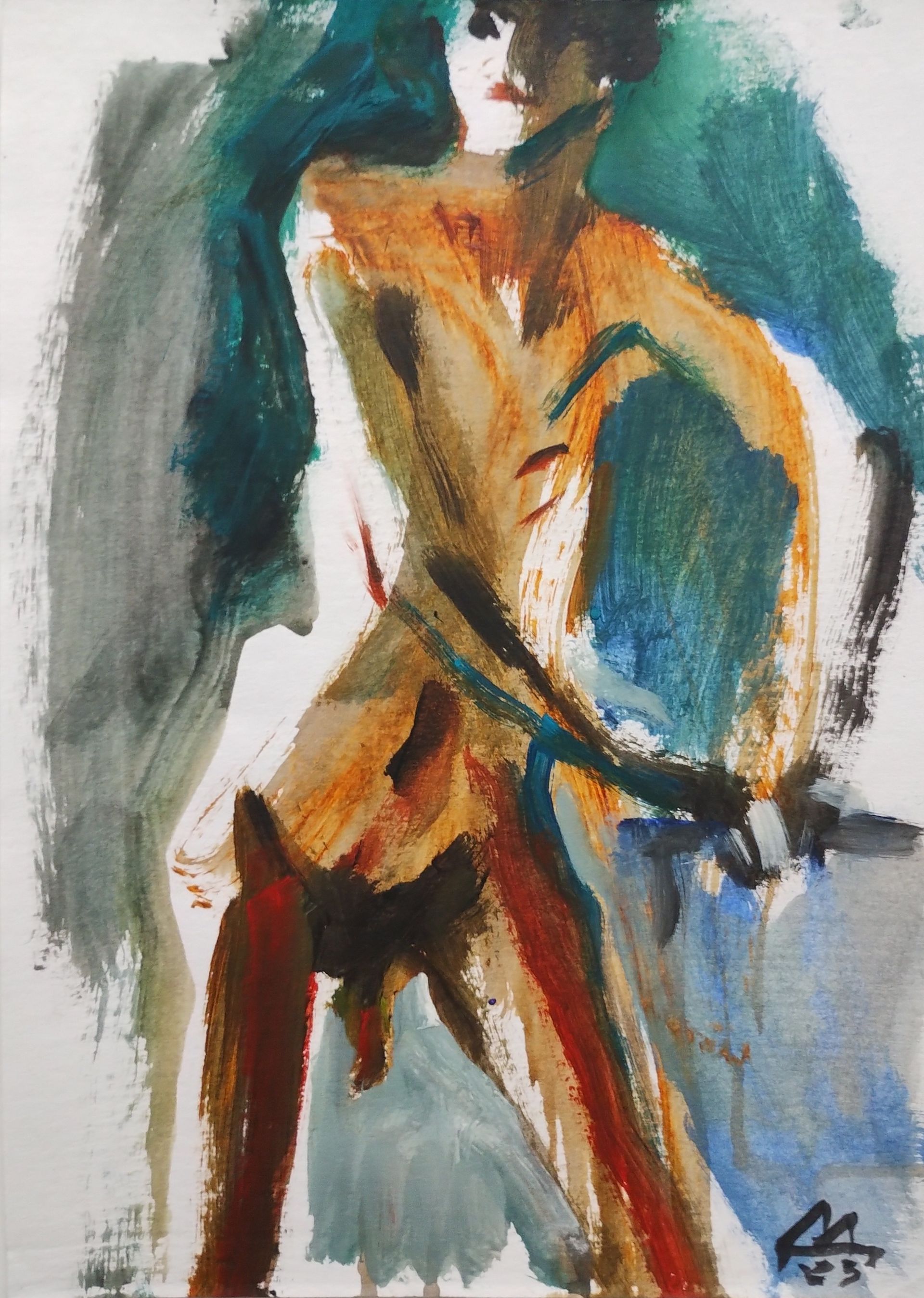 Диана Дербеденева (Авторская графика - 
                  30 x 42 см) Актер театра