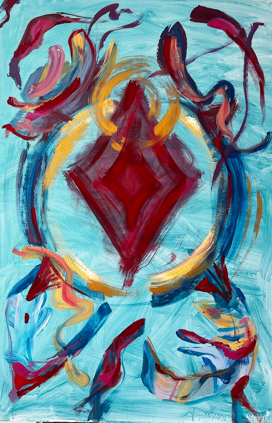 Кира Мрик (Картина, живопись - 
                  80 x 120 см) Символы. Спас