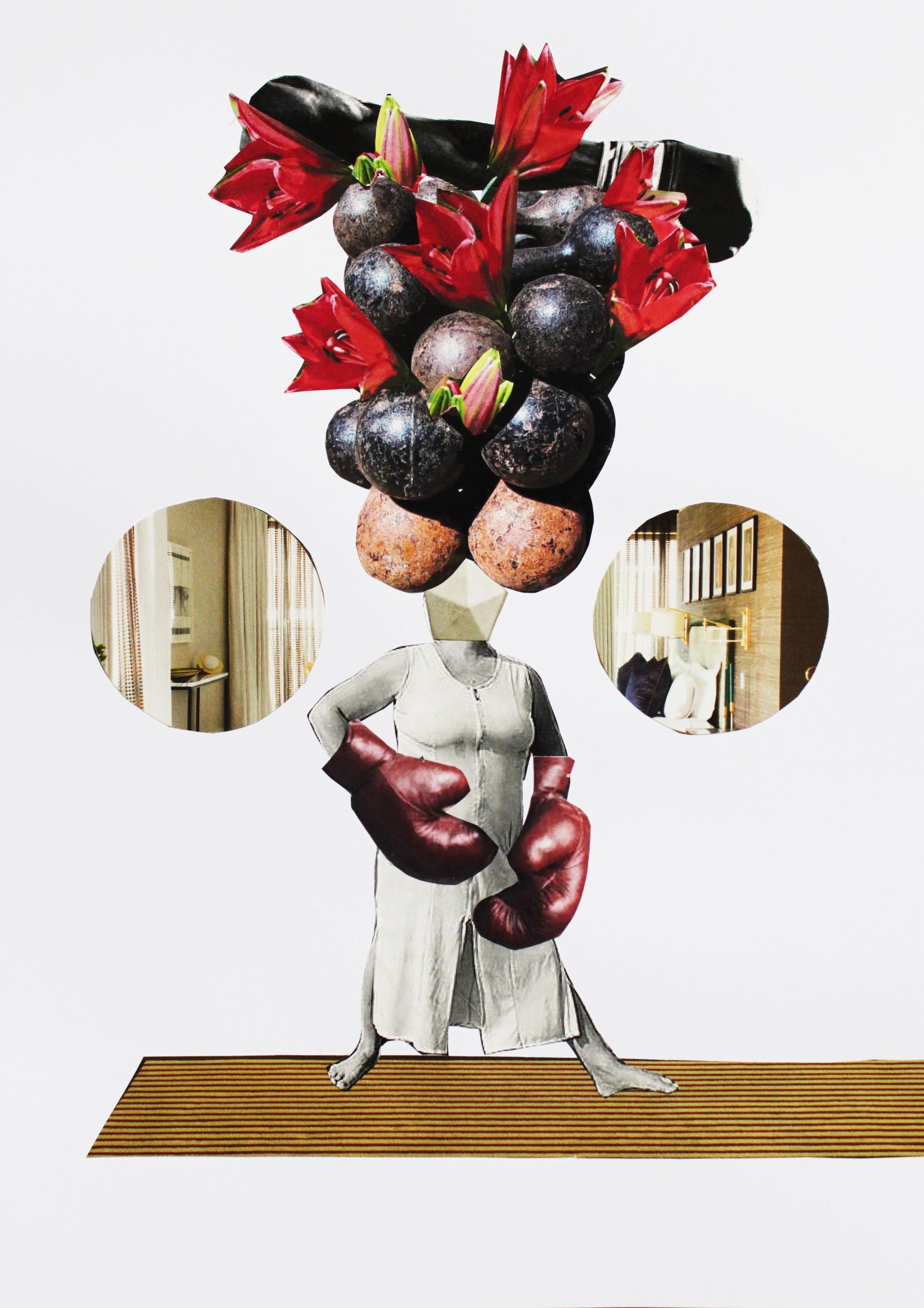 Лиля Ким (Коллаж / ассамбляж - 
                  21 x 29 см) Перелетные птицы